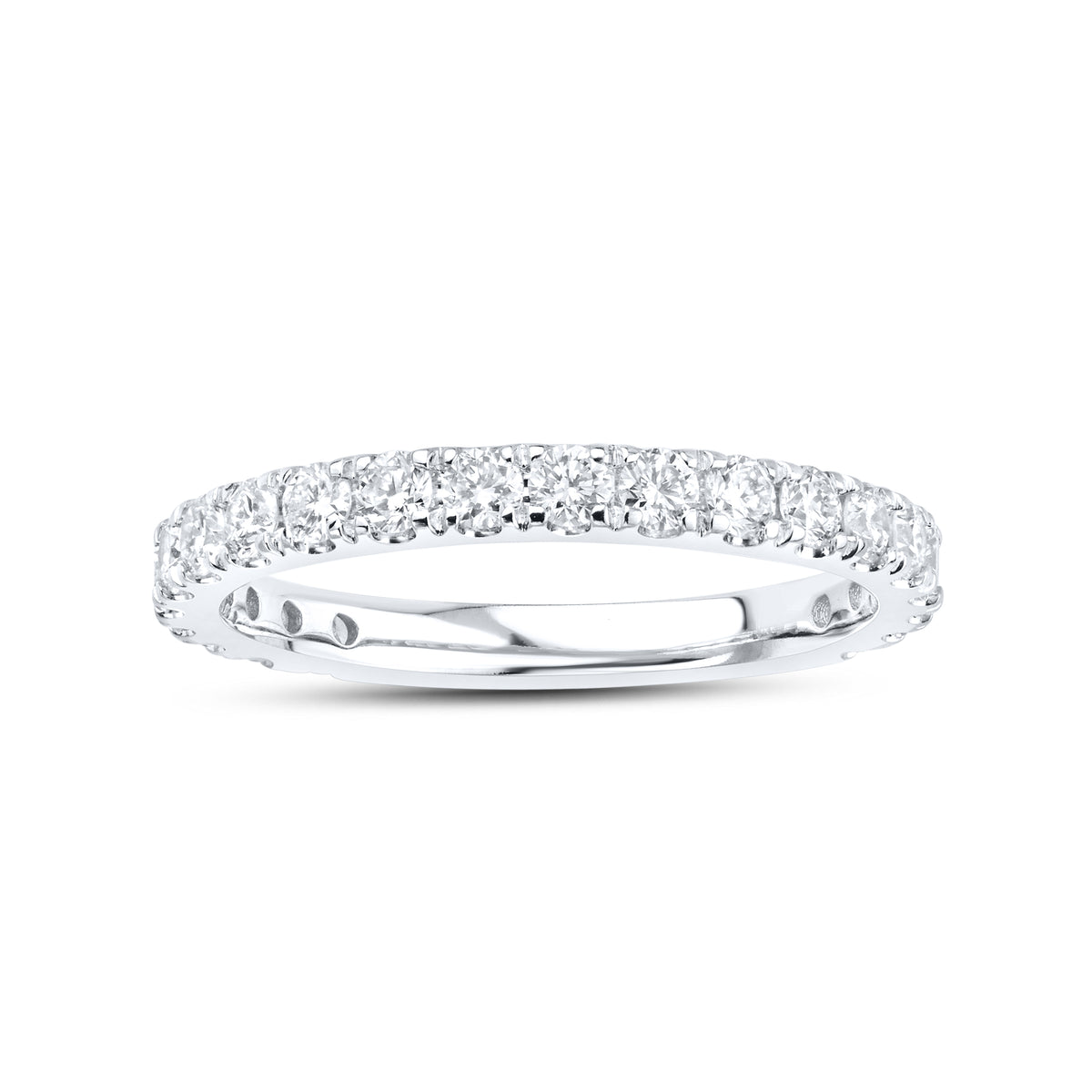 14KT WHITE GOLD 4.95 CTW LAB DIAMOND BRIDAL SET