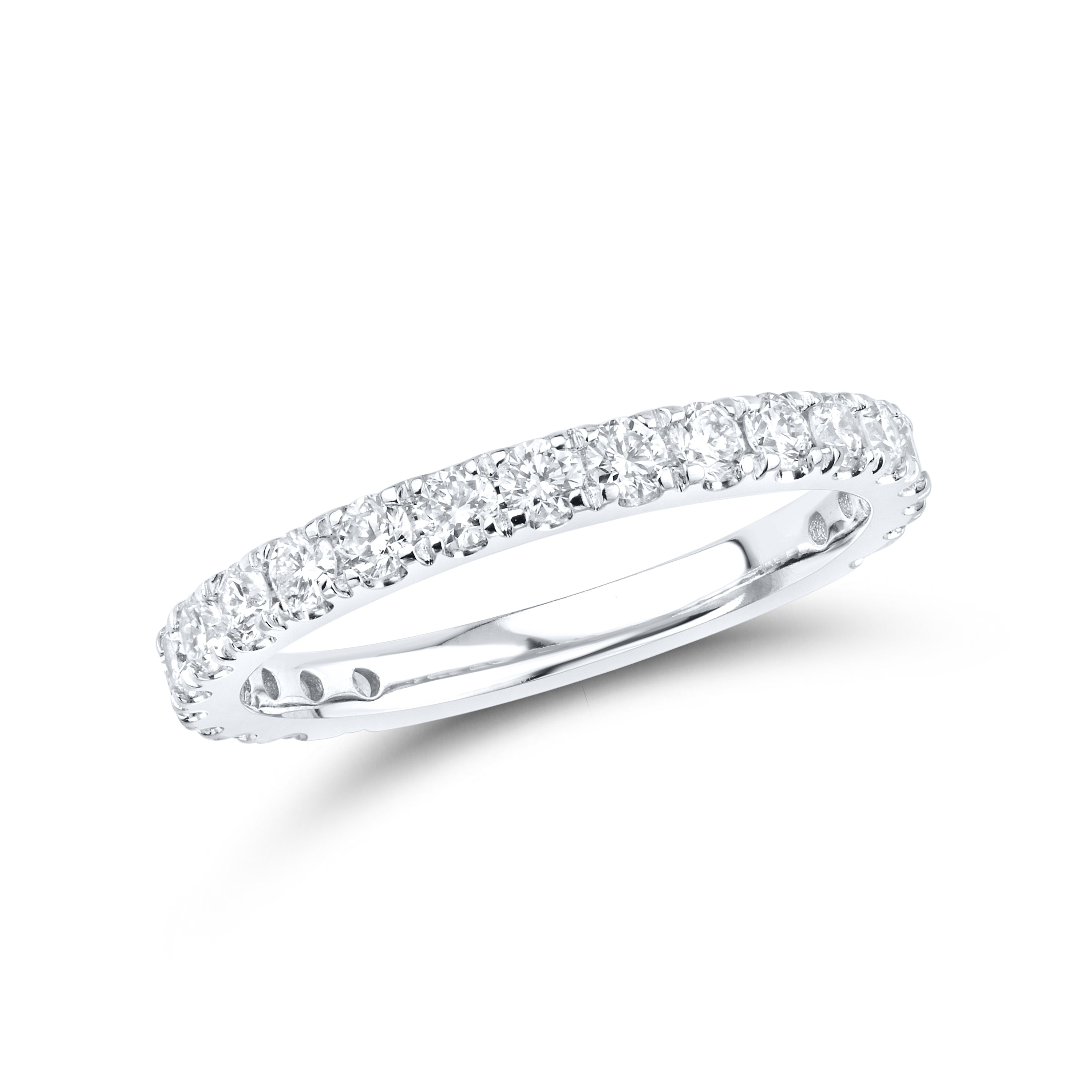 14KT WHITE GOLD 4.95 CTW LAB DIAMOND BRIDAL SET