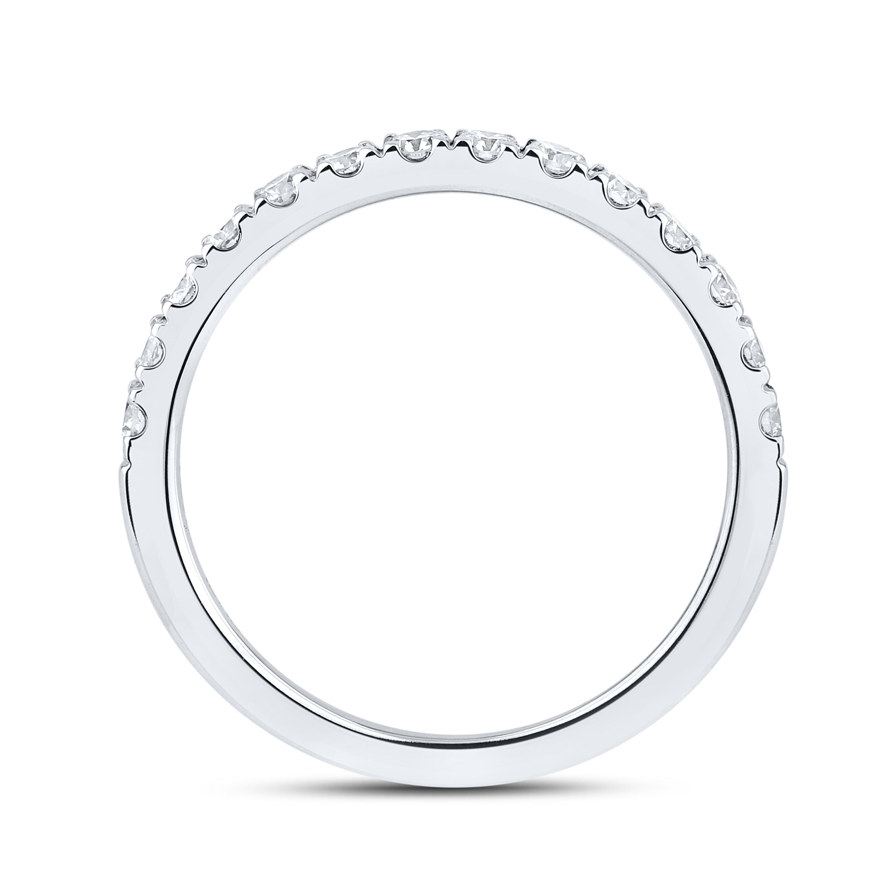 14KT WHITE GOLD 4.15 CTW LAB DIAMOND BRIDAL SET