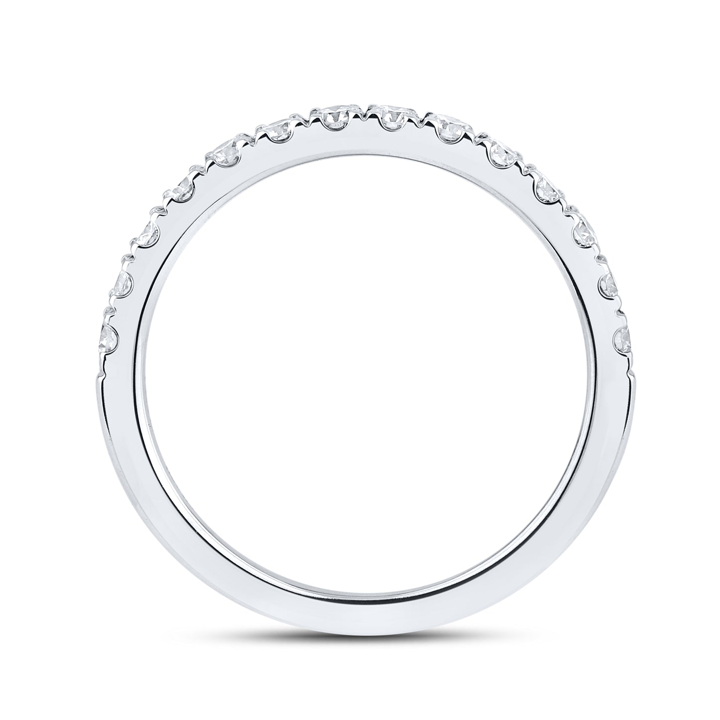 14KT WHITE GOLD 4.15 CTW LAB DIAMOND BRIDAL SET