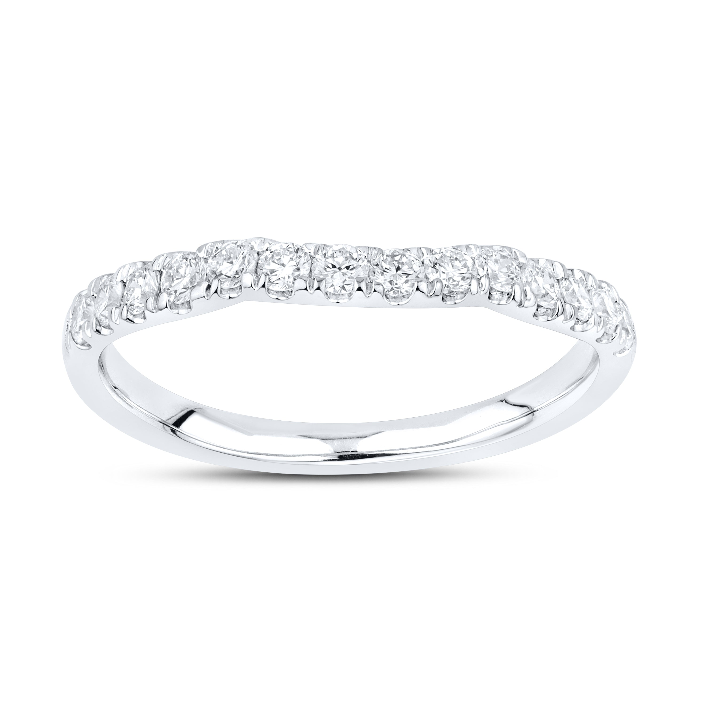 14KT WHITE GOLD 4.15 CTW LAB DIAMOND BRIDAL SET