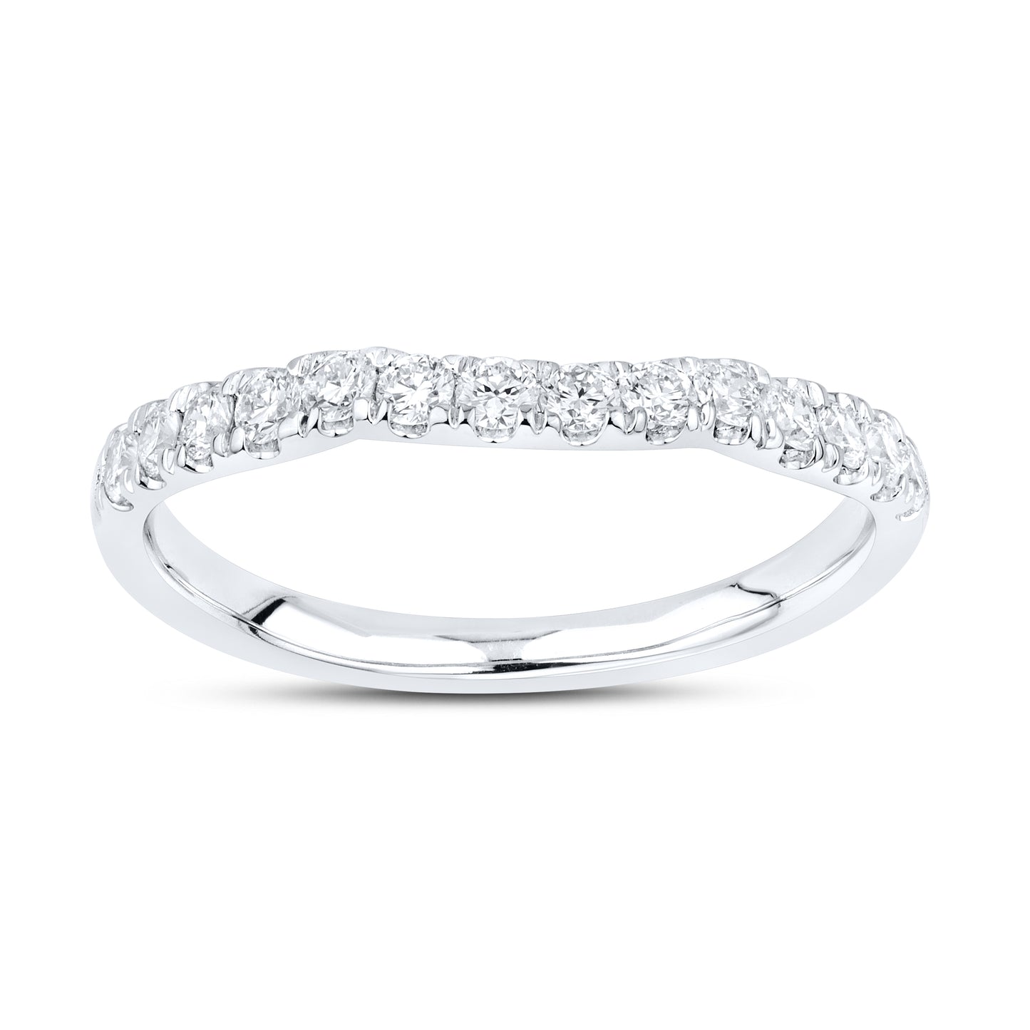 14KT WHITE GOLD 4.15 CTW LAB DIAMOND BRIDAL SET