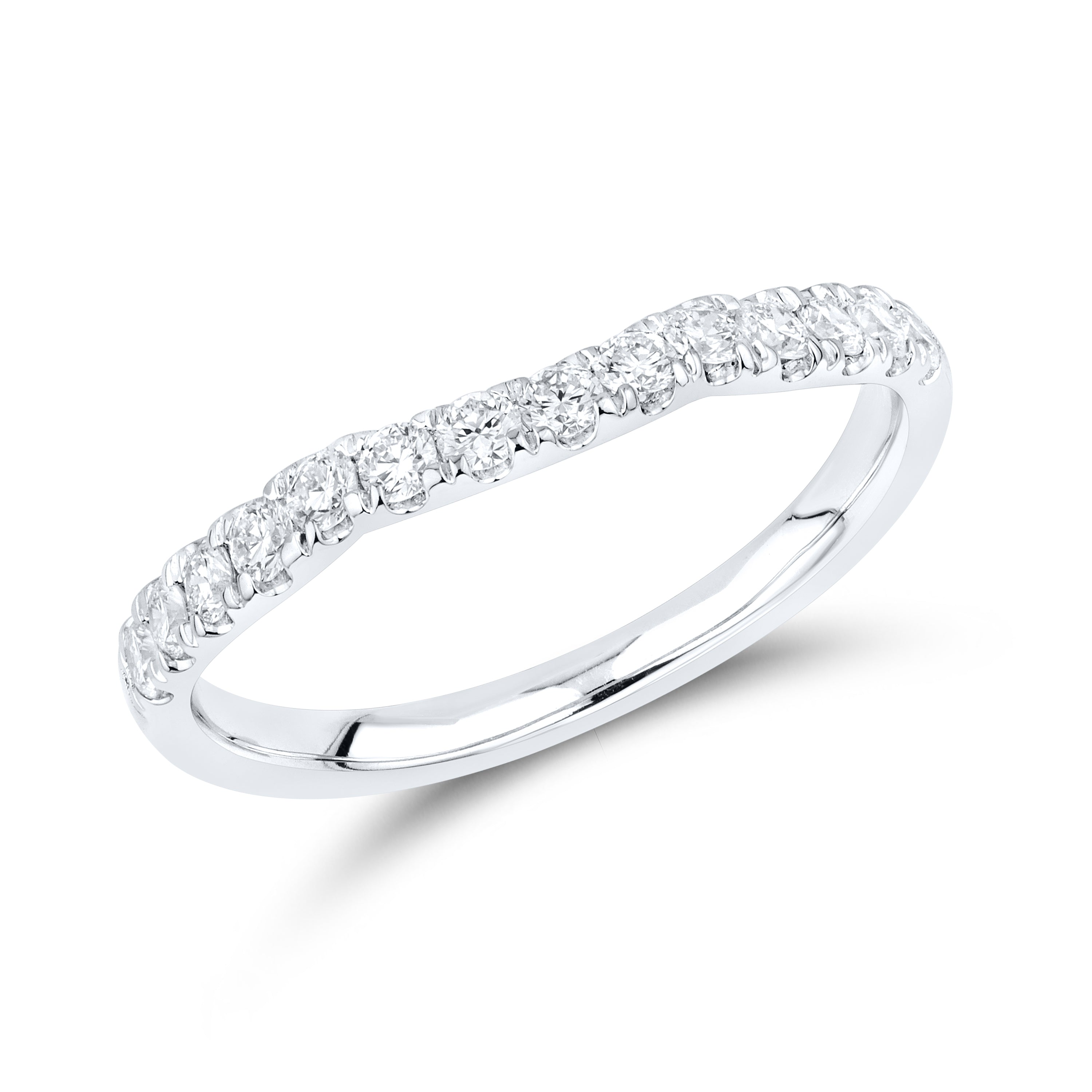 14KT WHITE GOLD 4.15 CTW LAB DIAMOND BRIDAL SET