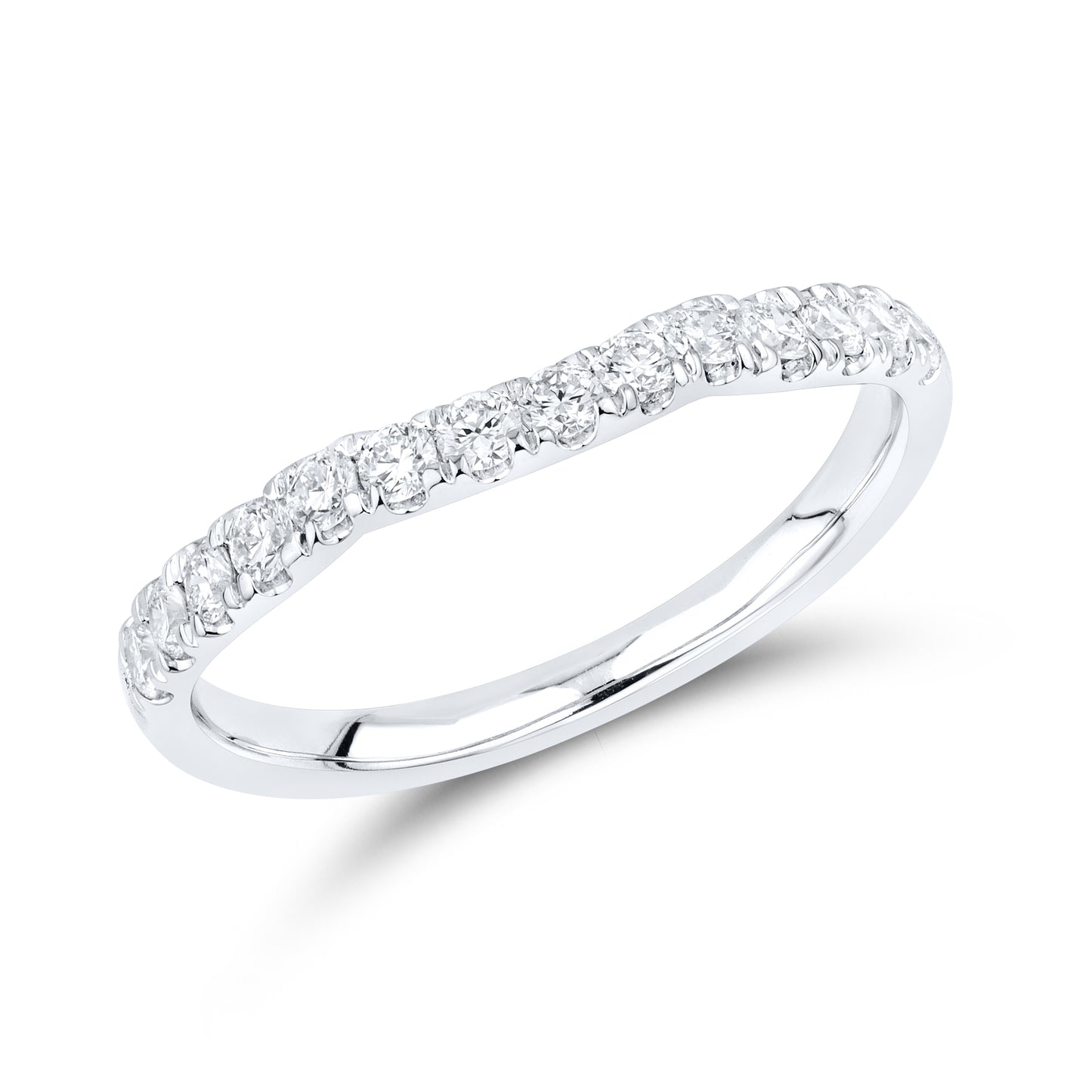 14KT WHITE GOLD 4.15 CTW LAB DIAMOND BRIDAL SET