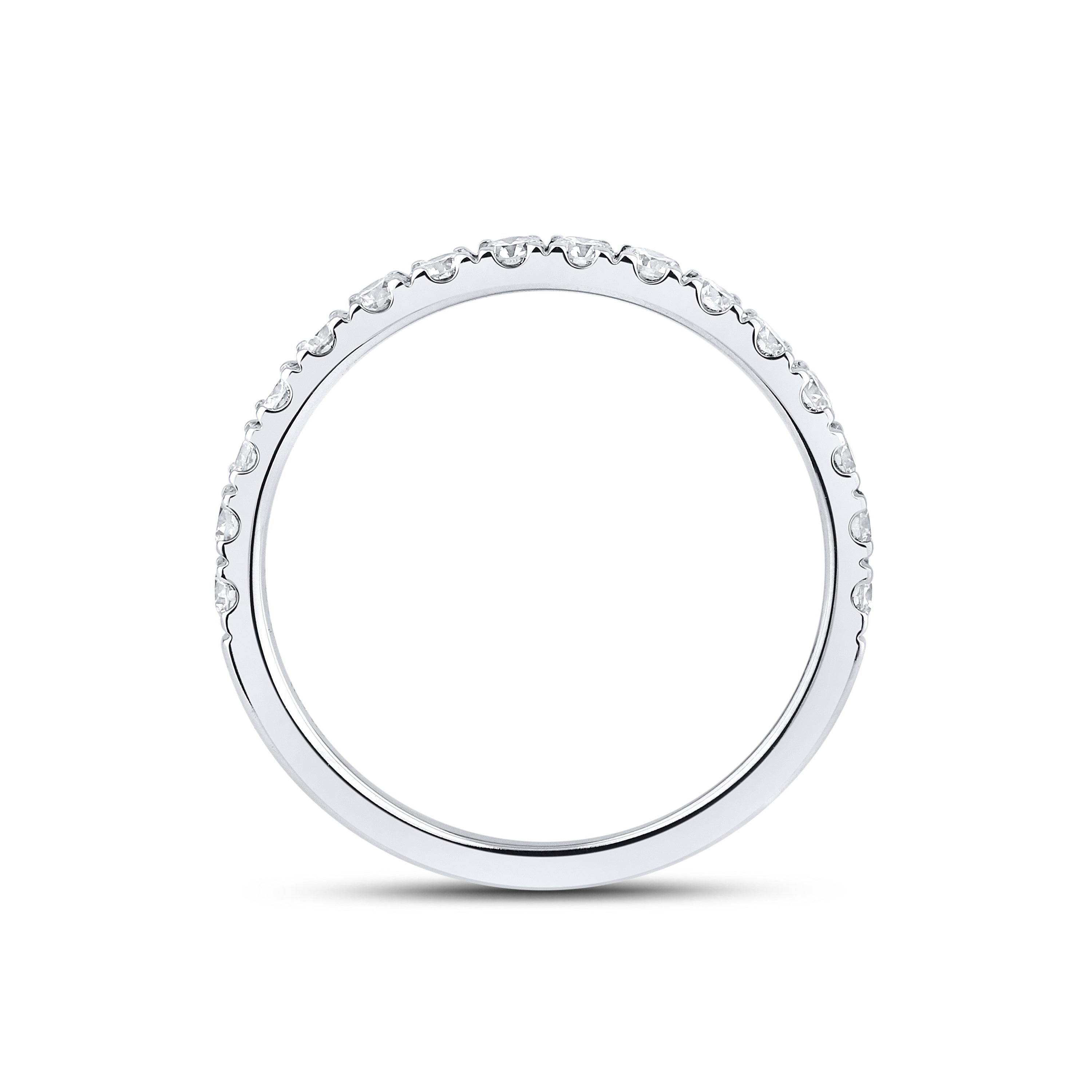 14kt White Gold 5.23 CTW  Round  Shape  Lab Diamond Bridal Ring Set