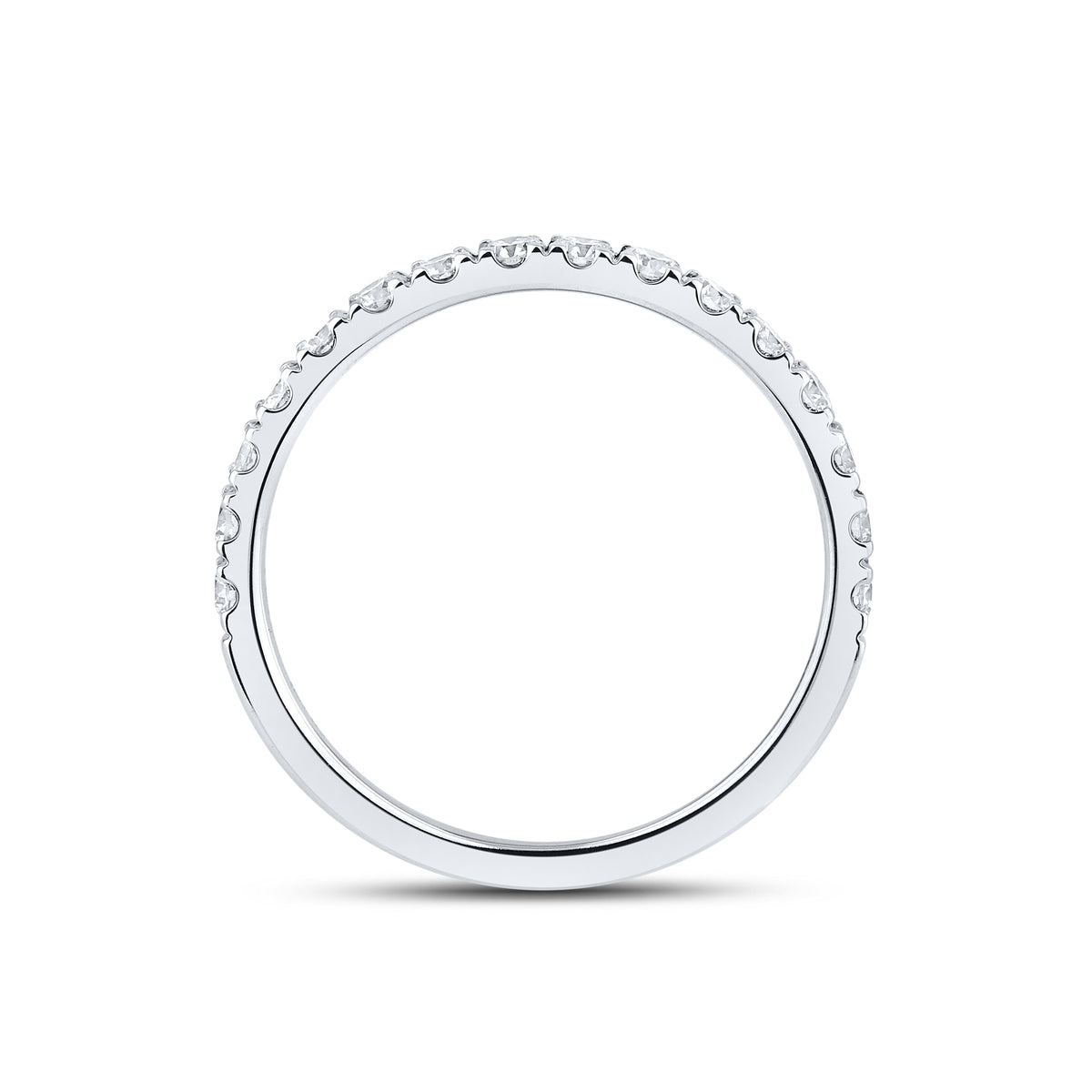 14kt White Gold 5.23 CTW  Round  Shape  Lab Diamond Bridal Ring Set