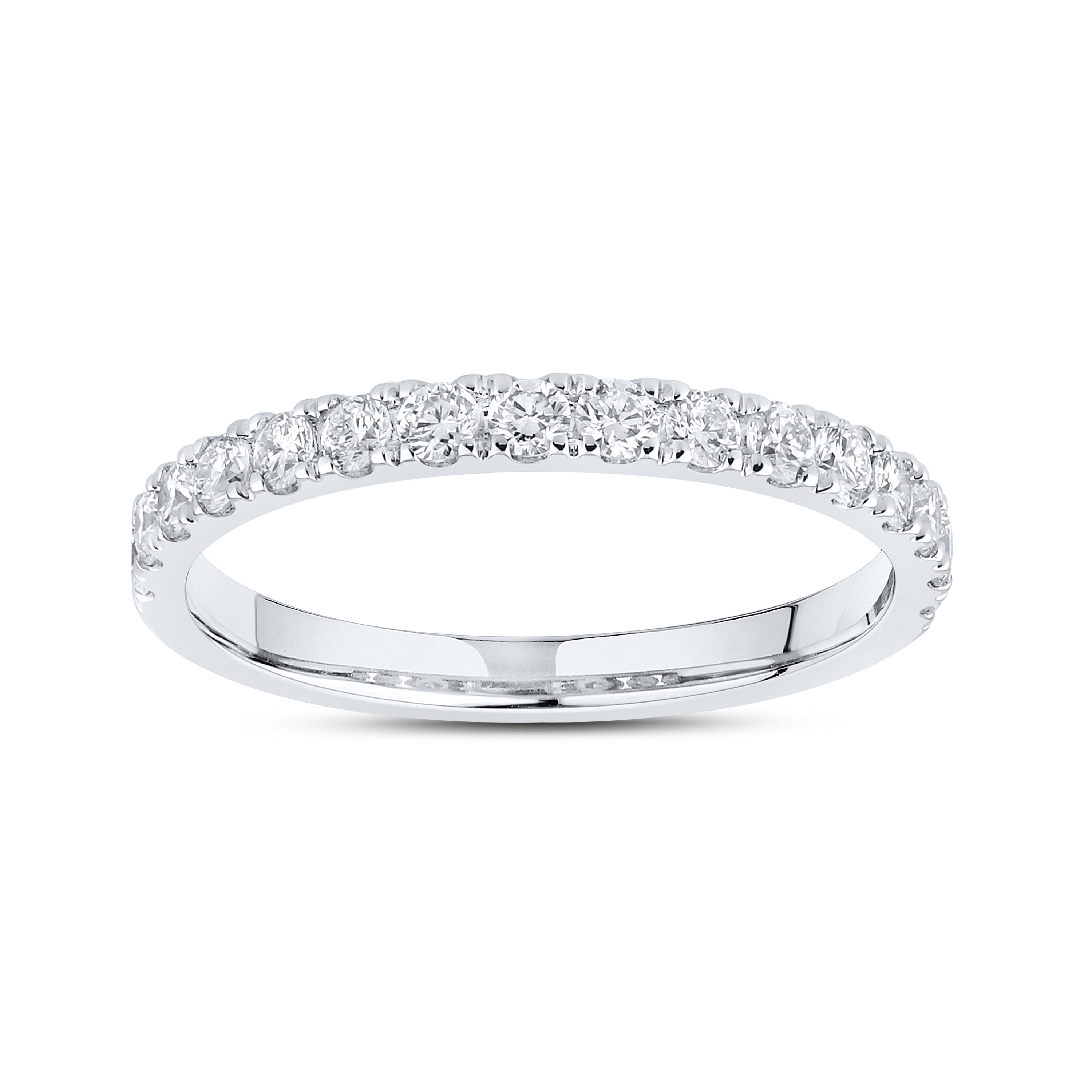 14kt White Gold 5.23 CTW  Round  Shape  Lab Diamond Bridal Ring Set