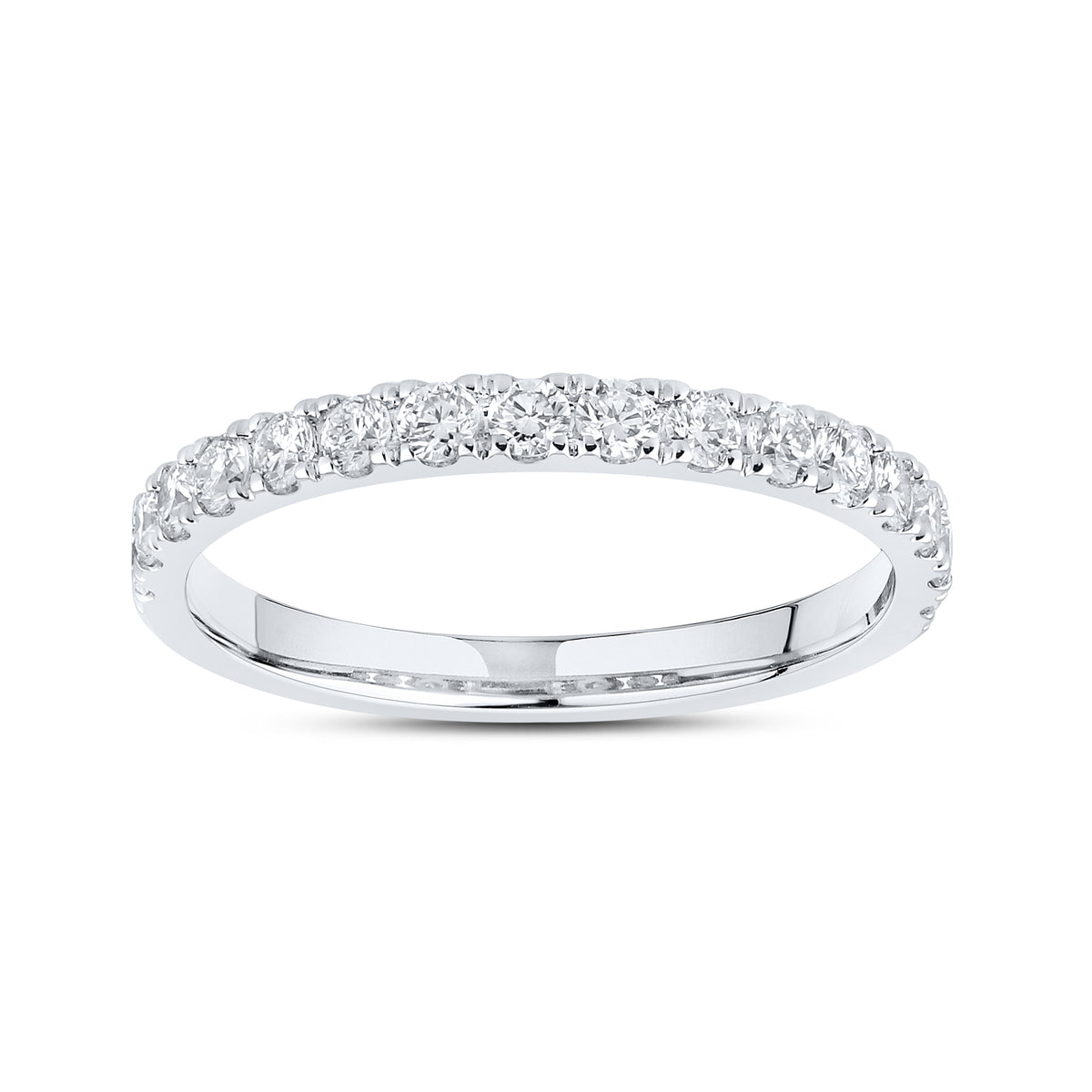 14kt White Gold 5.23 CTW  Round  Shape  Lab Diamond Bridal Ring Set