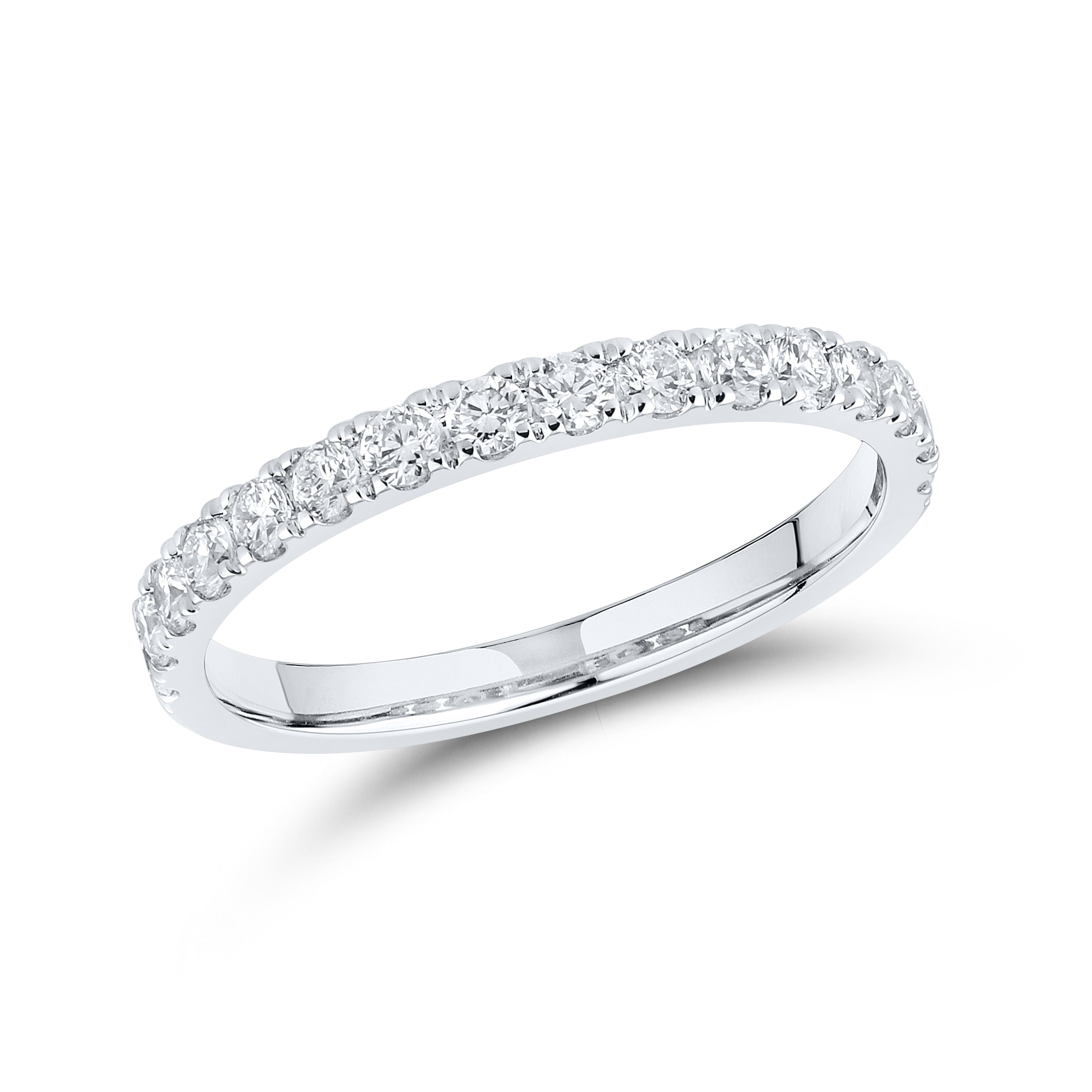 14kt White Gold 5.23 CTW  Round  Shape  Lab Diamond Bridal Ring Set