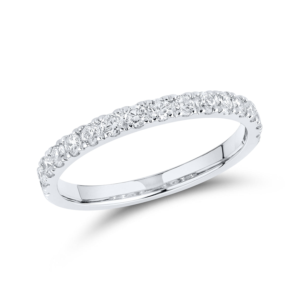 14kt White Gold 5.23 CTW  Round  Shape  Lab Diamond Bridal Ring Set