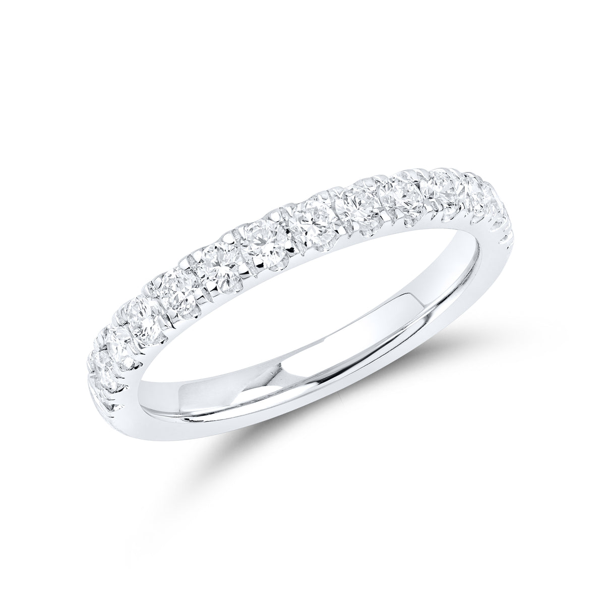 14KT white gold 6.21 CTW Lab Diamond Bridal ring set