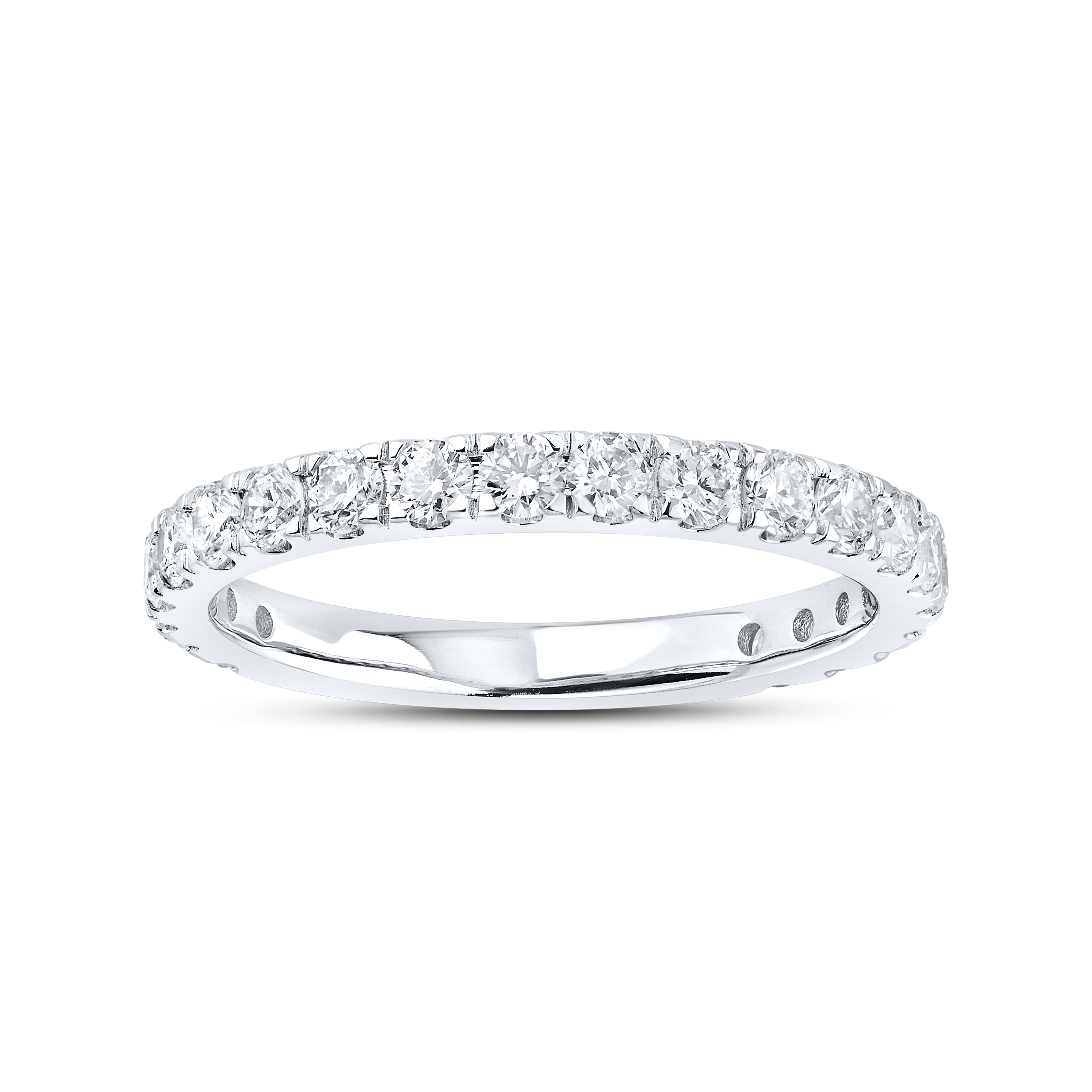 14KT WHITE GOLD 6.38 CTW LAB DIAMOND BRIDAL SET