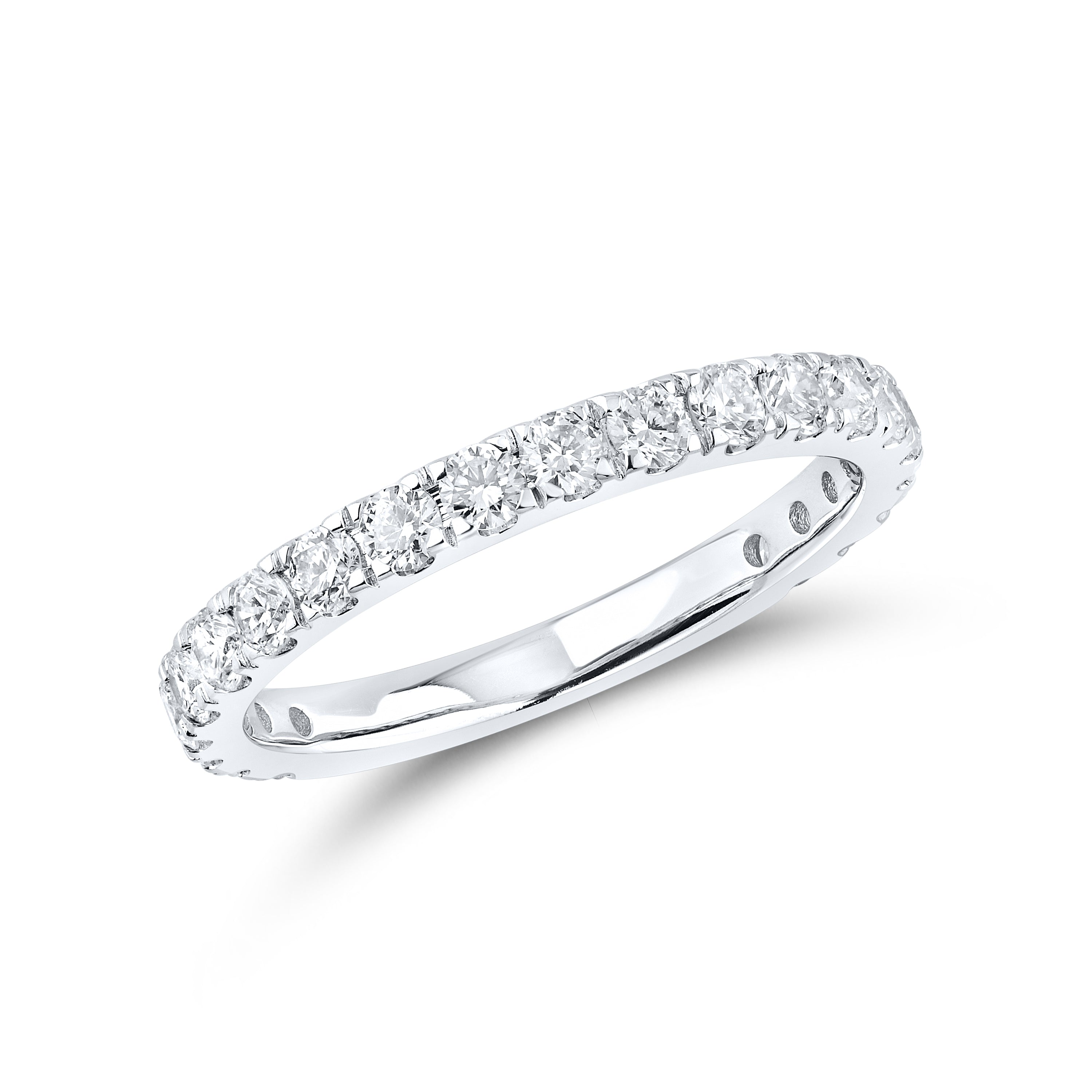 14KT WHITE GOLD 6.38 CTW LAB DIAMOND BRIDAL SET