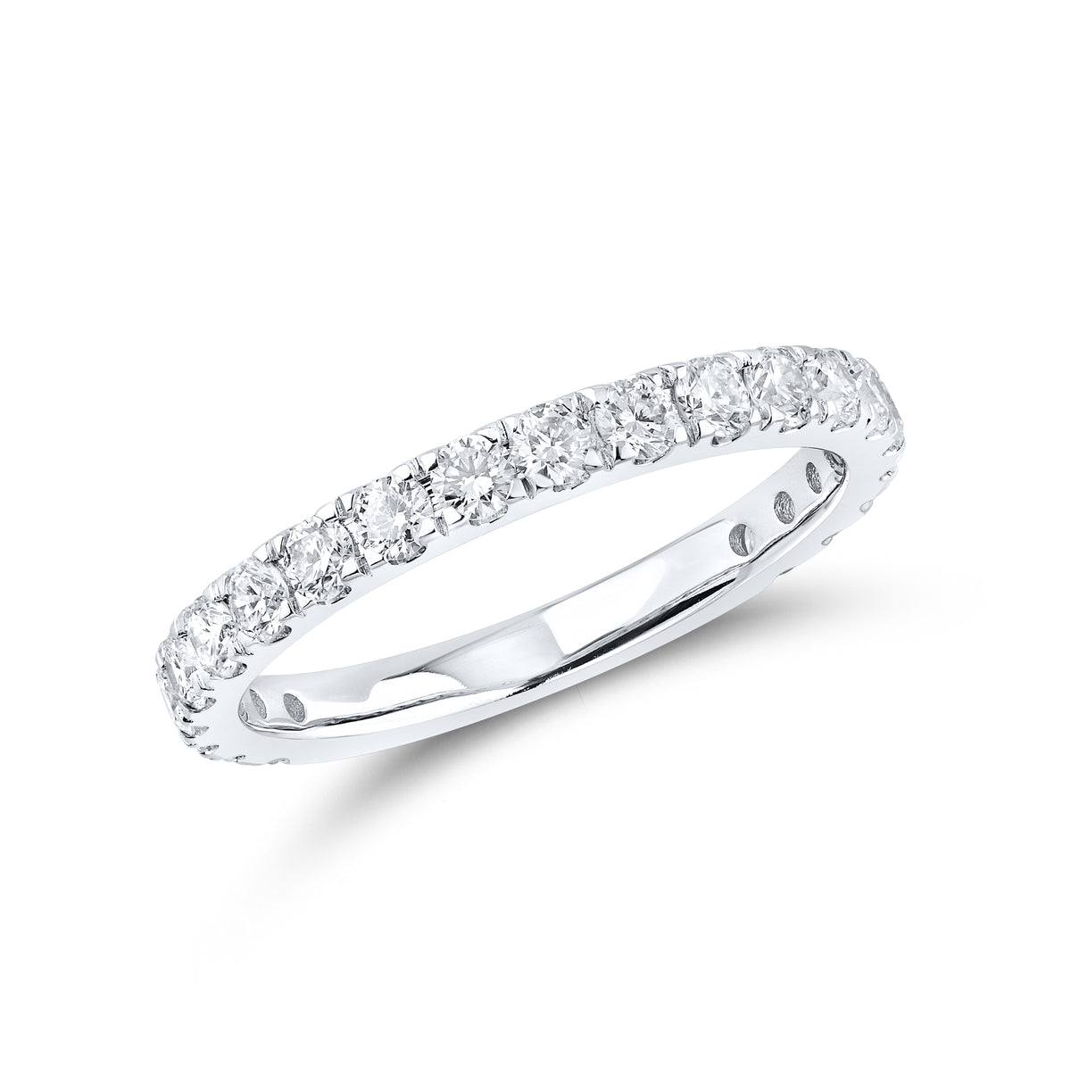 14KT WHITE GOLD 6.38 CTW LAB DIAMOND BRIDAL SET