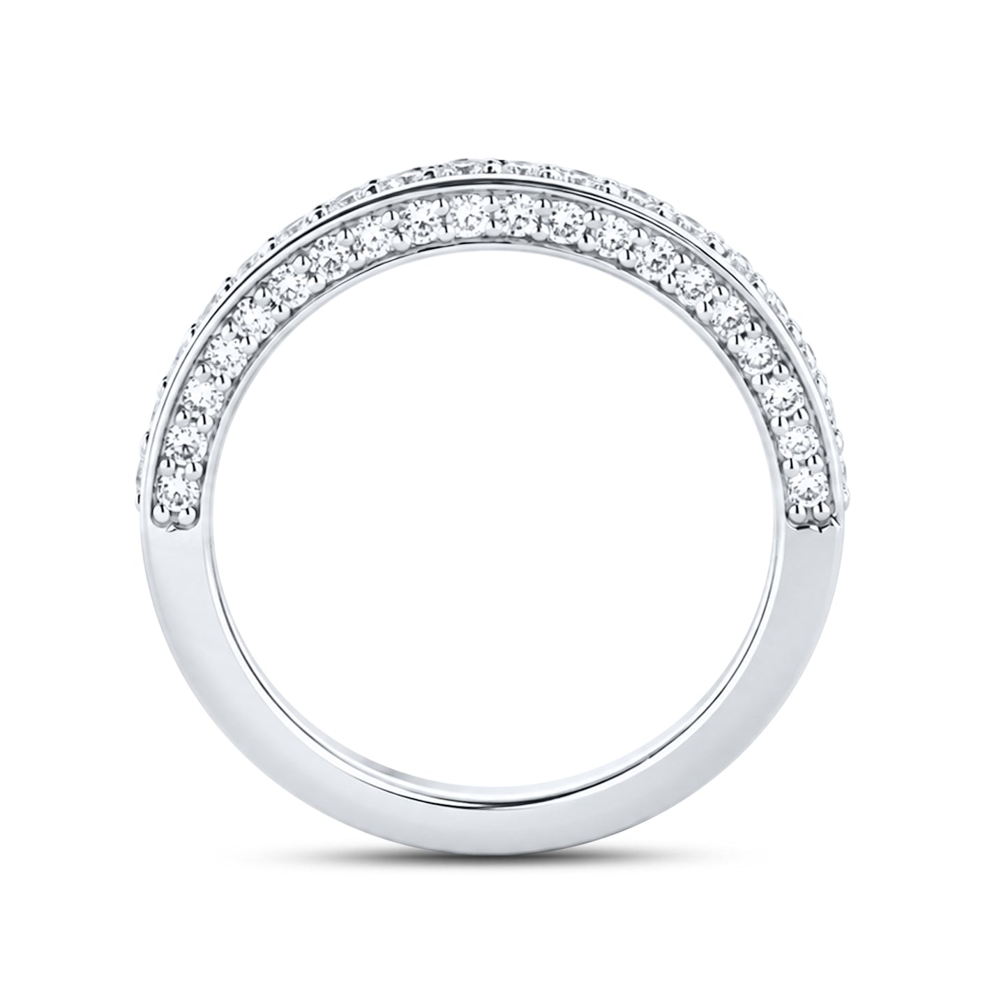 14KT WHITE GOLD 7.31 CTW LAB DIAMOND OVAL RING 5.07 CTW CENTER
