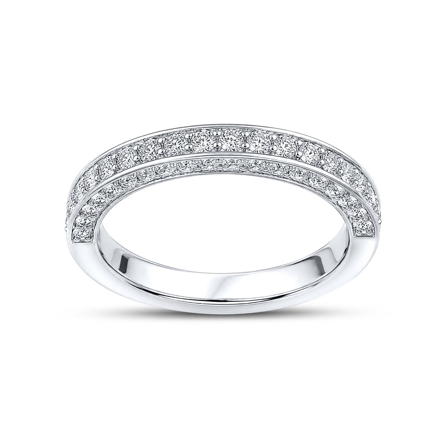 14KT WHITE GOLD 7.31 CTW LAB DIAMOND OVAL RING 5.07 CTW CENTER