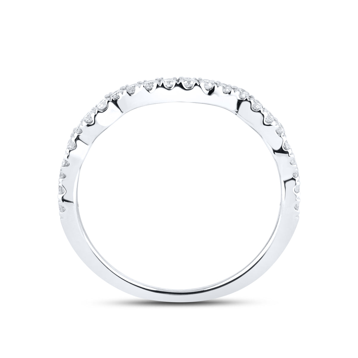 14kt White Gold 1.29 CTW Lab Diamond Bridal Ring Set