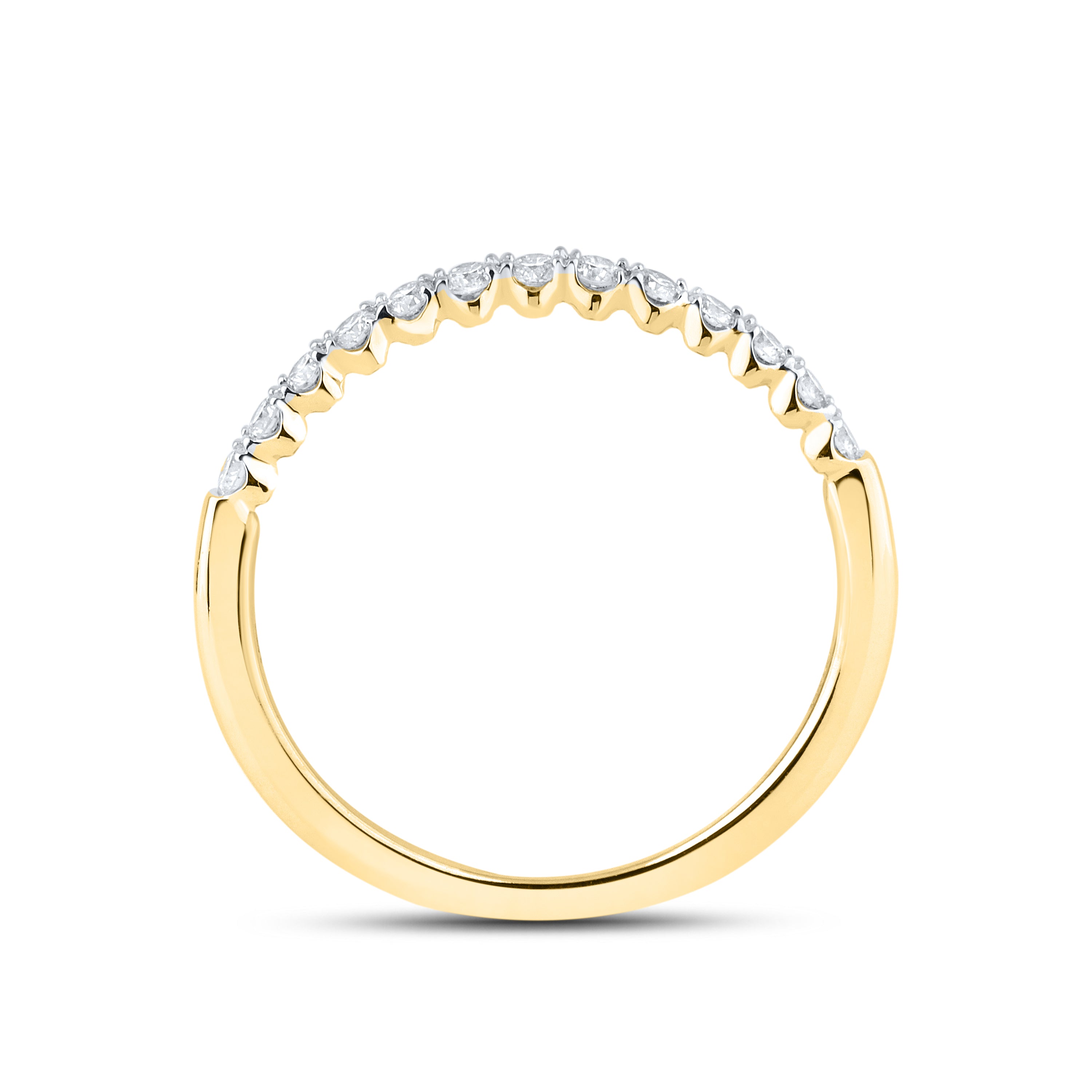 14KT YELLOW GOLD 1.25 CTW LAB DIAMOND BRIDAL SET