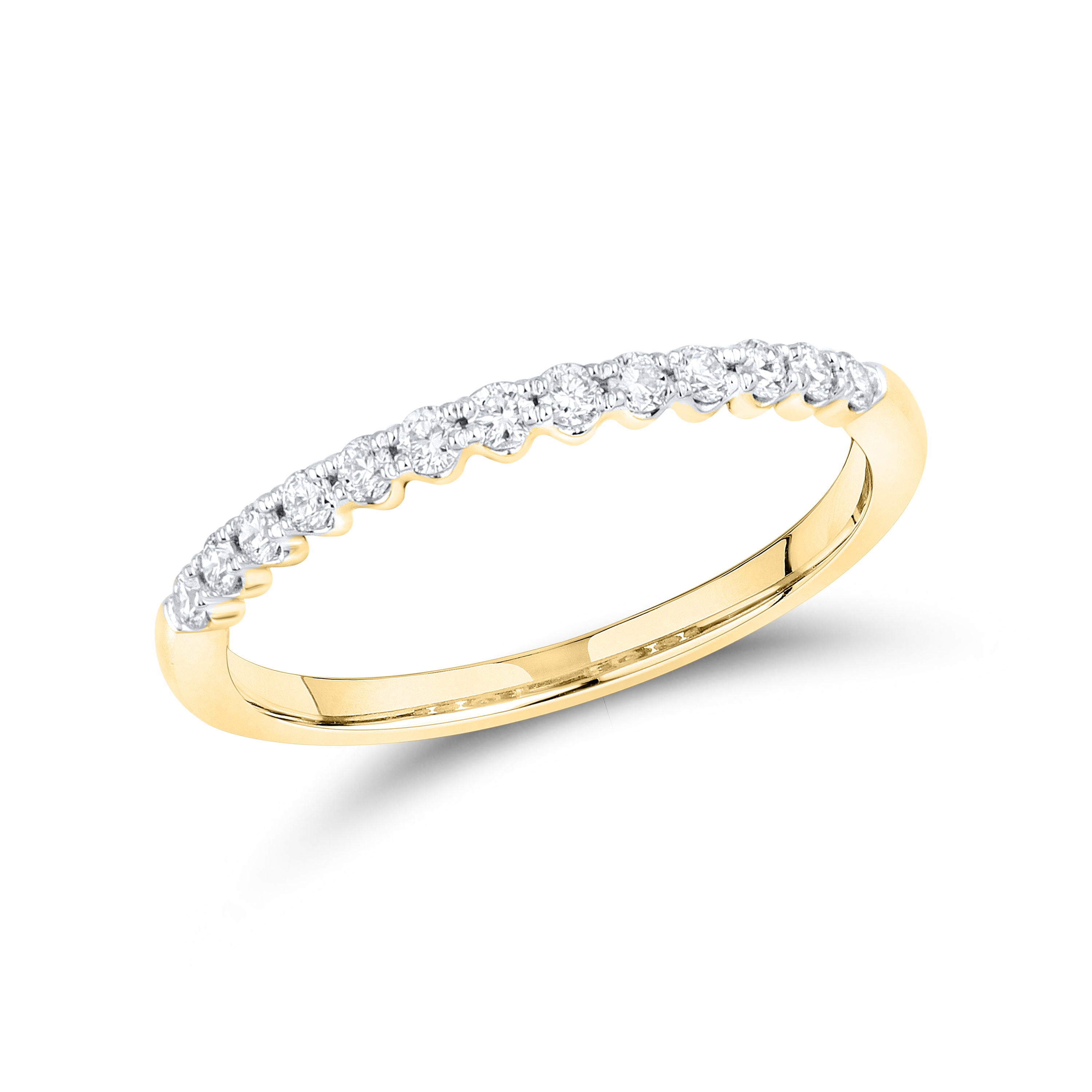 14KT YELLOW GOLD 1.25 CTW LAB DIAMOND BRIDAL SET