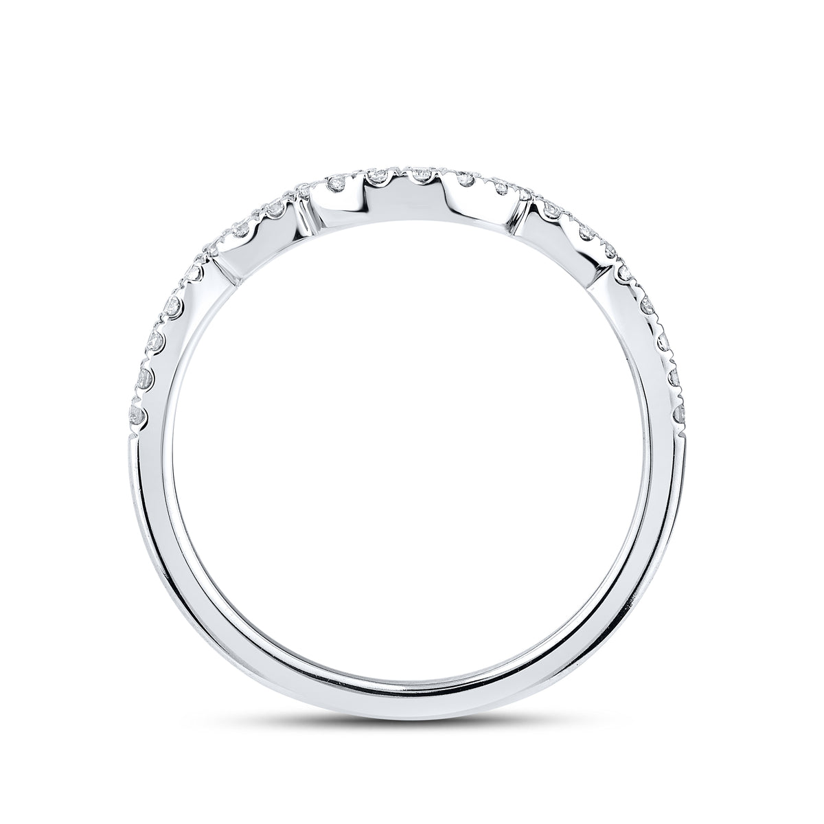 10kt White Gold 1.19 CTW Lab Diamond Bridal Ring Set
