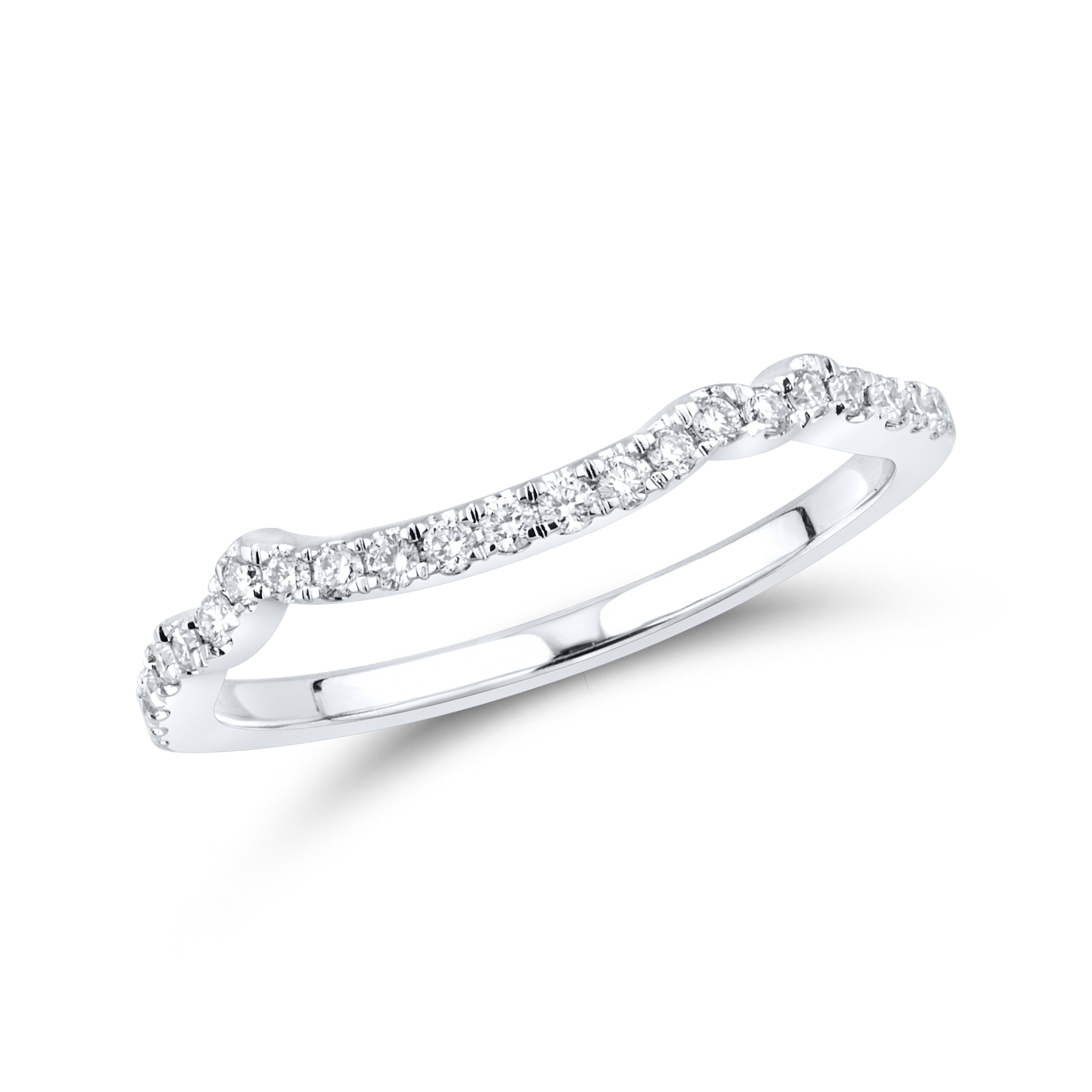 10kt White Gold 1.11 CTW Lab Diamond Bridal Ring Set