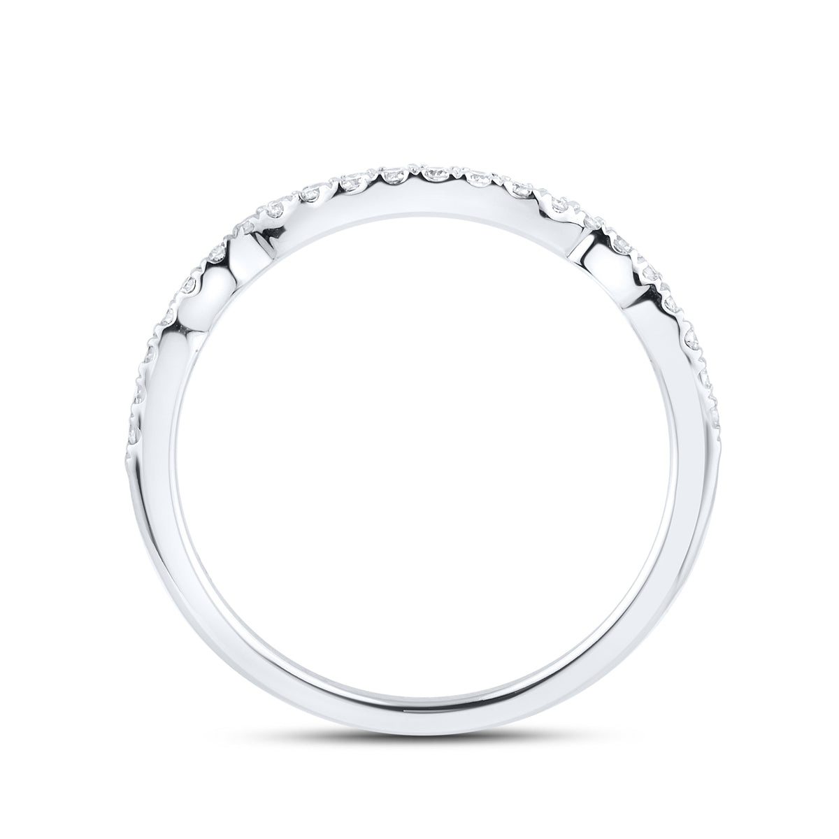 10kt White Gold 1.11 CTW Lab Diamond Bridal Ring Set