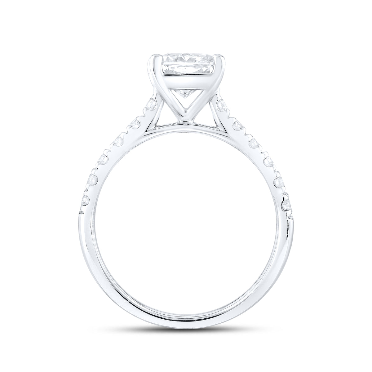 14KT WHITE GOLD 3.00 CTW LAB DIAMOND BRIDAL SET