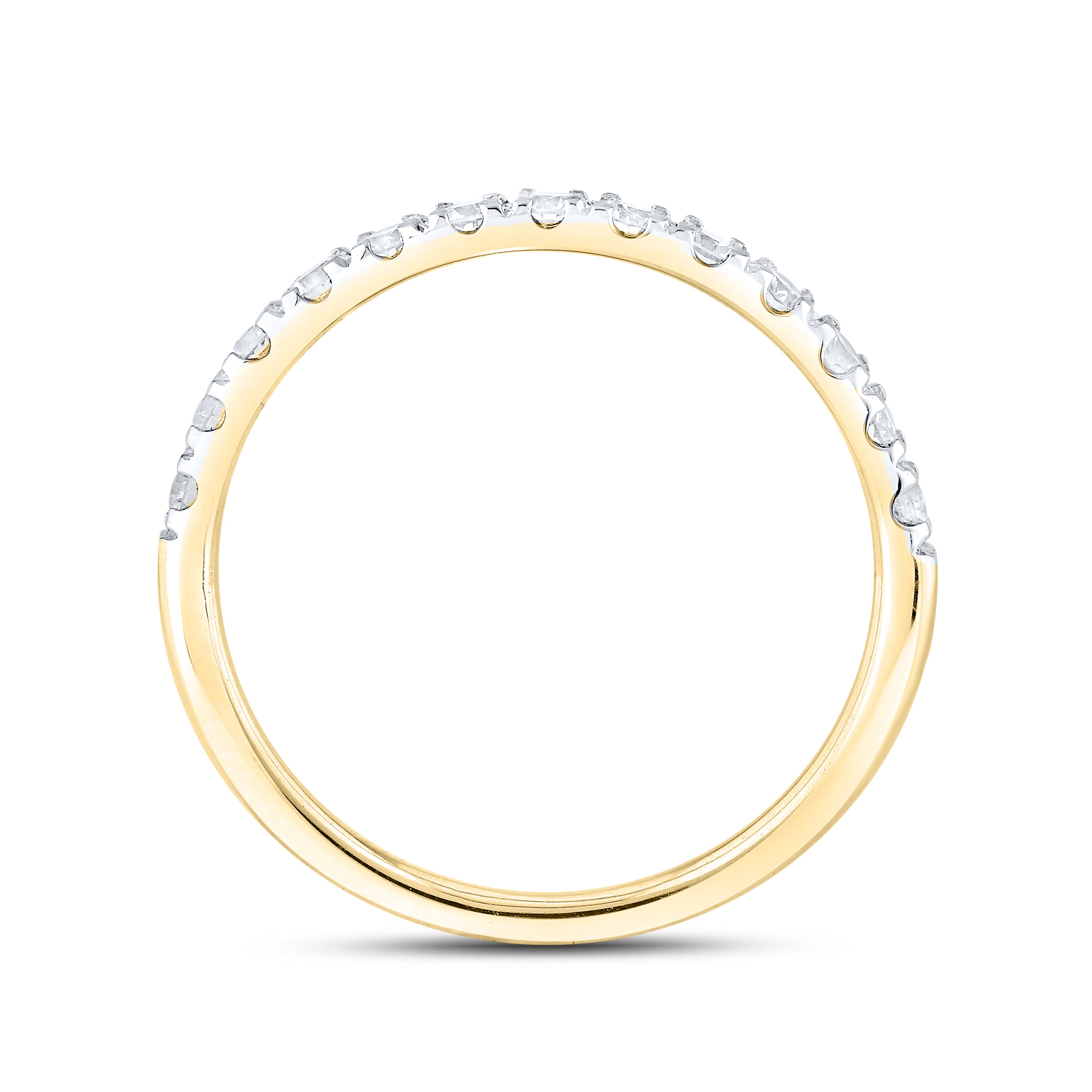 14KT YELLOW GOLD 3.00 CTW LAB DIAMOND BRIDAL SET