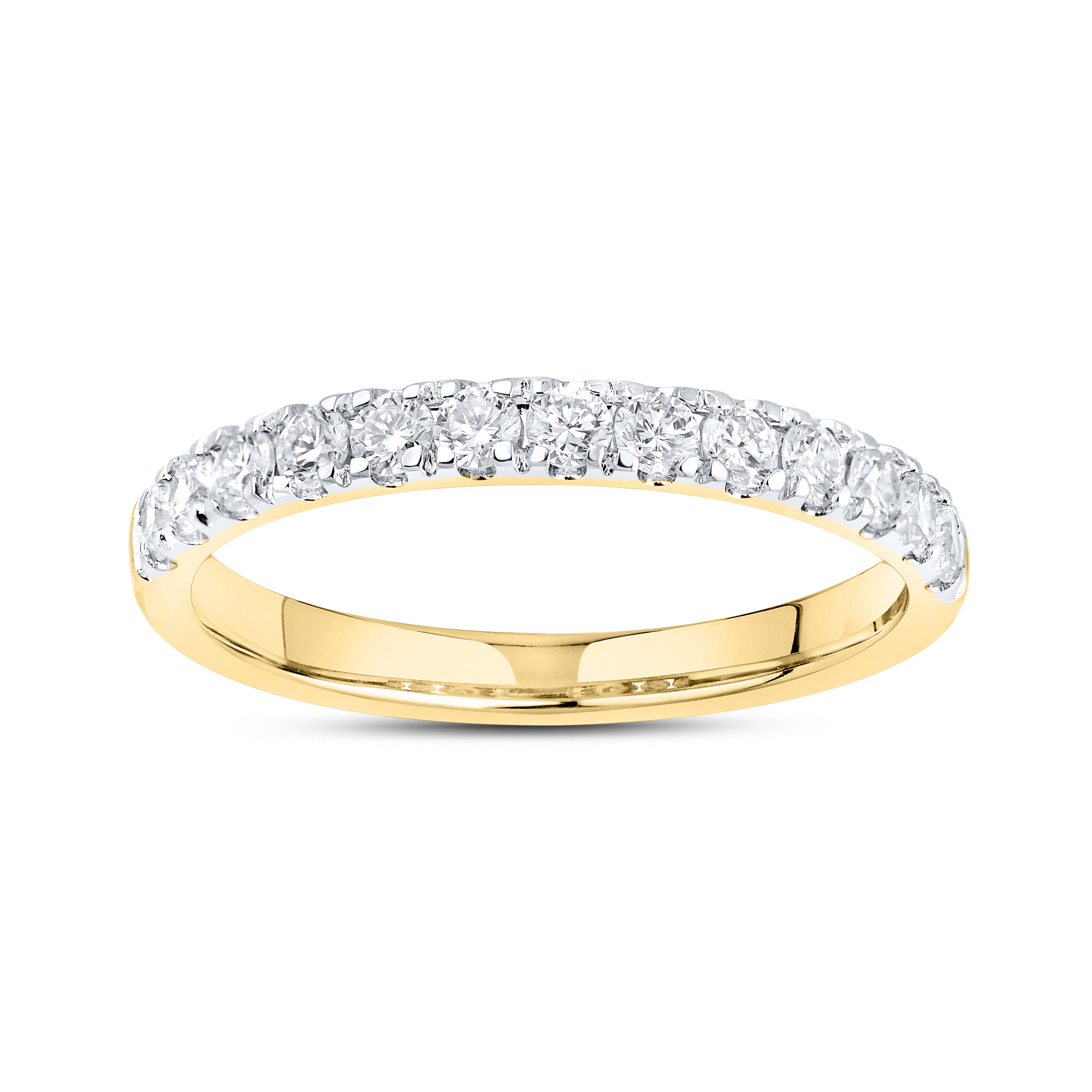 14KT YELLOW GOLD 3.00 CTW LAB DIAMOND BRIDAL SET