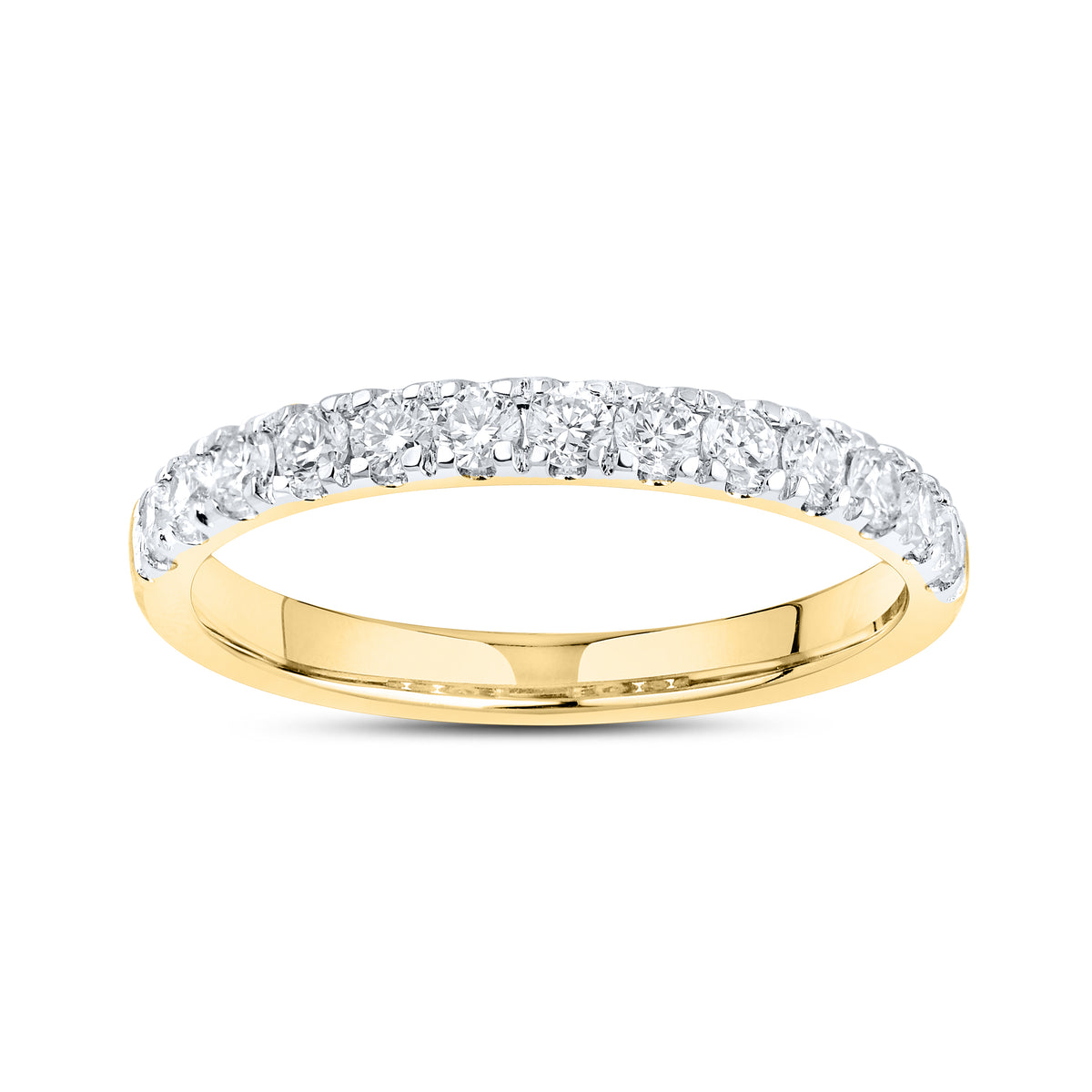 14KT YELLOW GOLD 3.00 CTW LAB DIAMOND BRIDAL SET