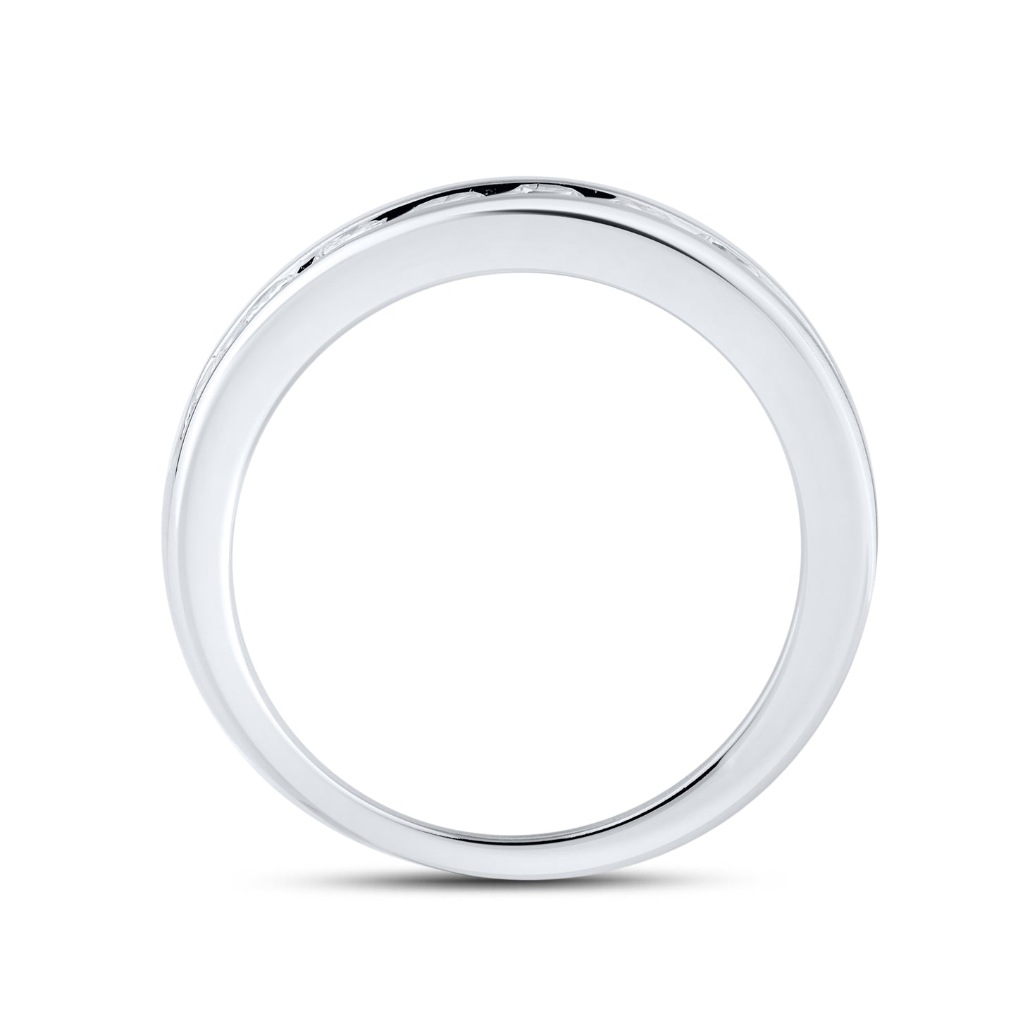 10k white gold 3.05 CTW Lab Diamond Bridal ring set