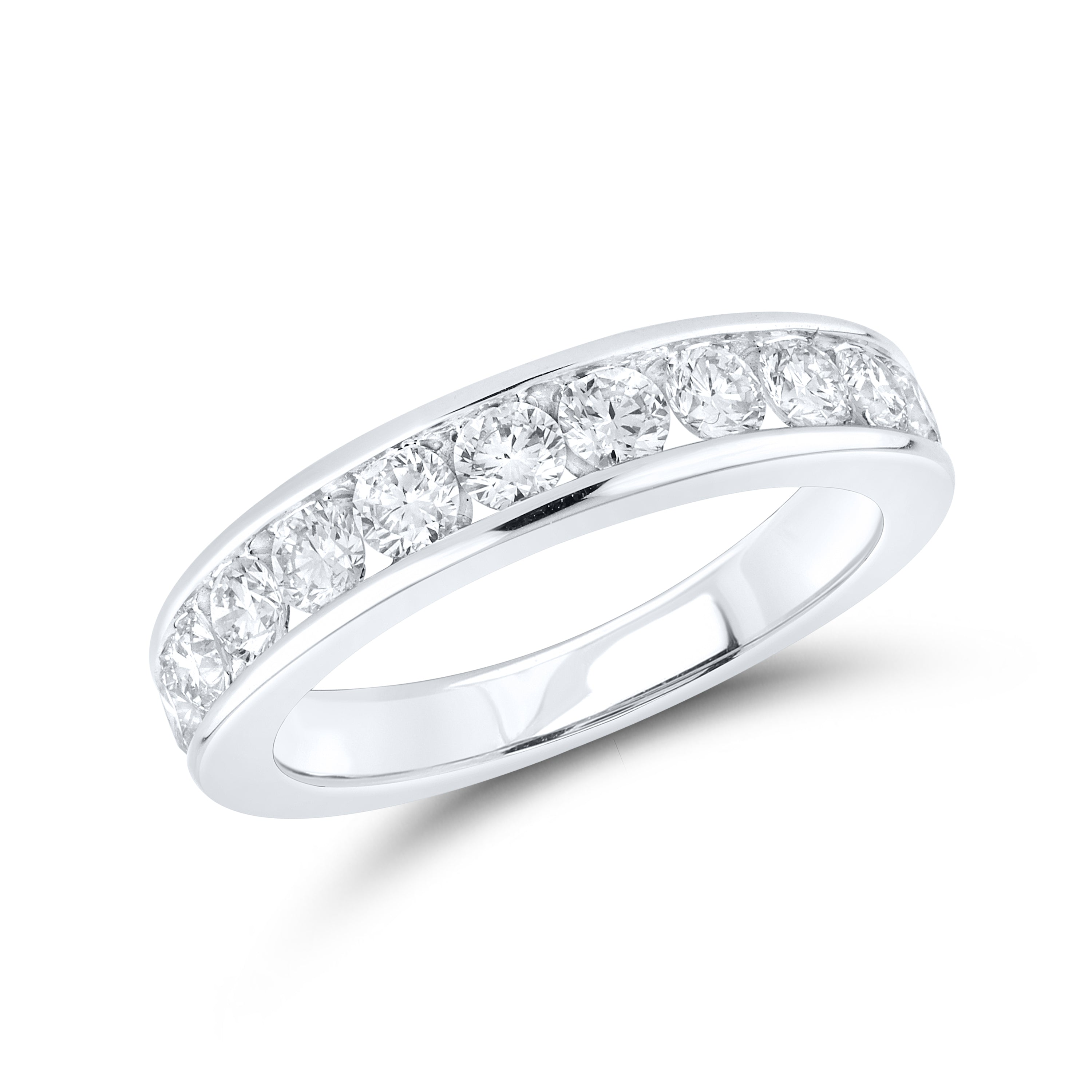 10k white gold 3.05 CTW Lab Diamond Bridal ring set
