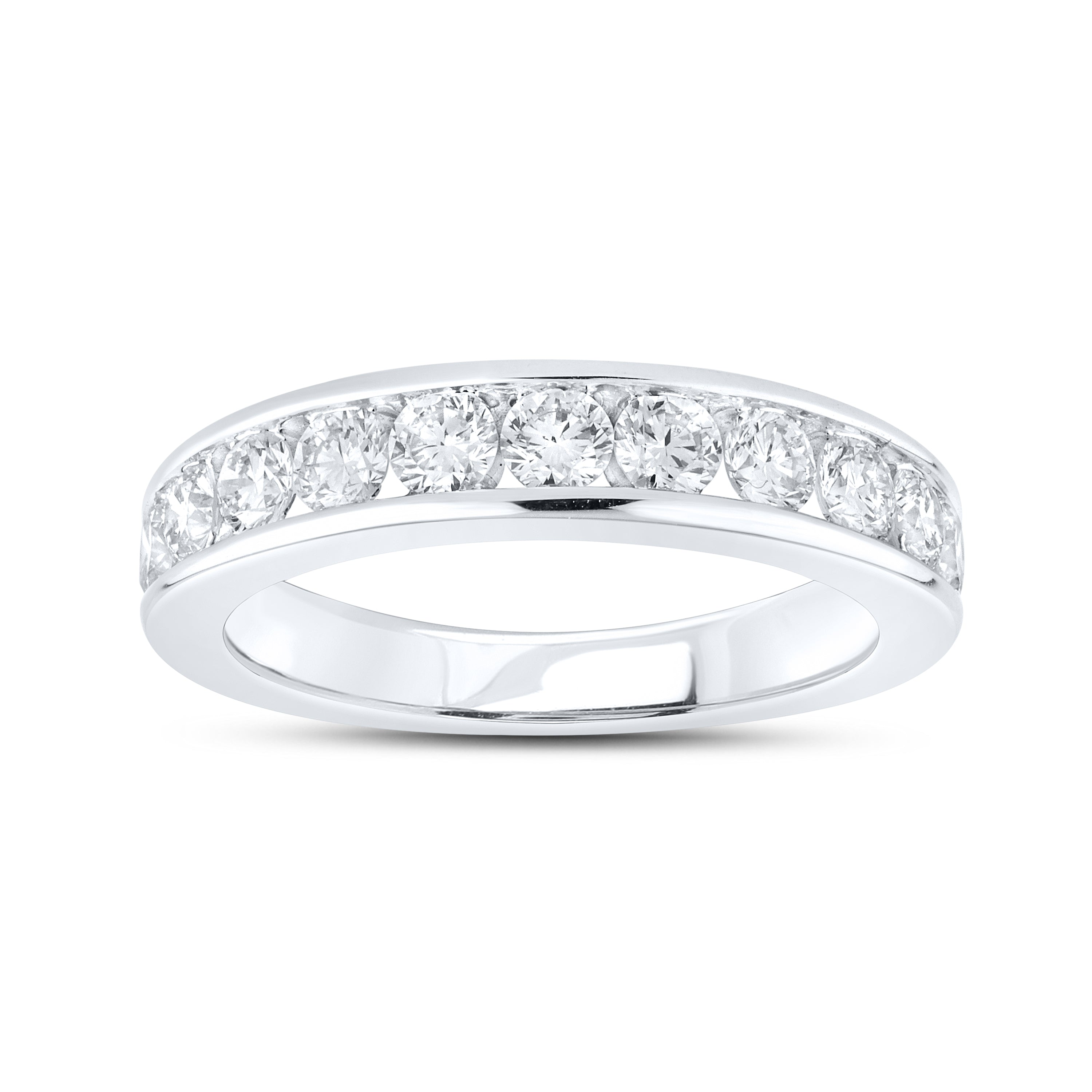 10k white gold 3.05 CTW Lab Diamond Bridal ring set