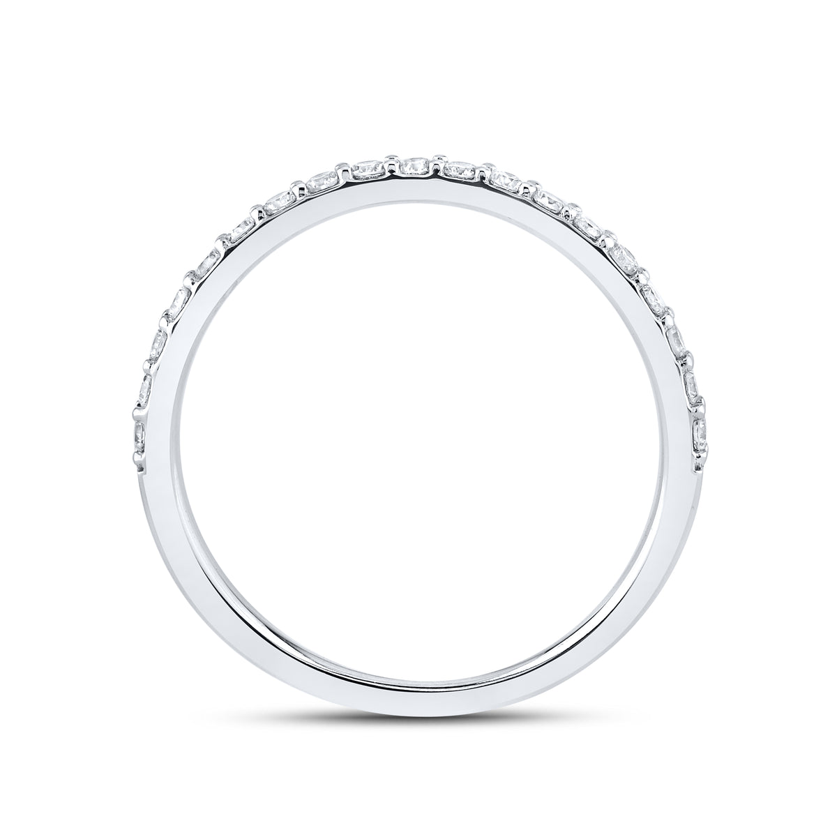 14KT WHITE GOLD 3 CTW PRINCESS AND ROUND SHAPE LAB DIAMOND BRIDAL SET