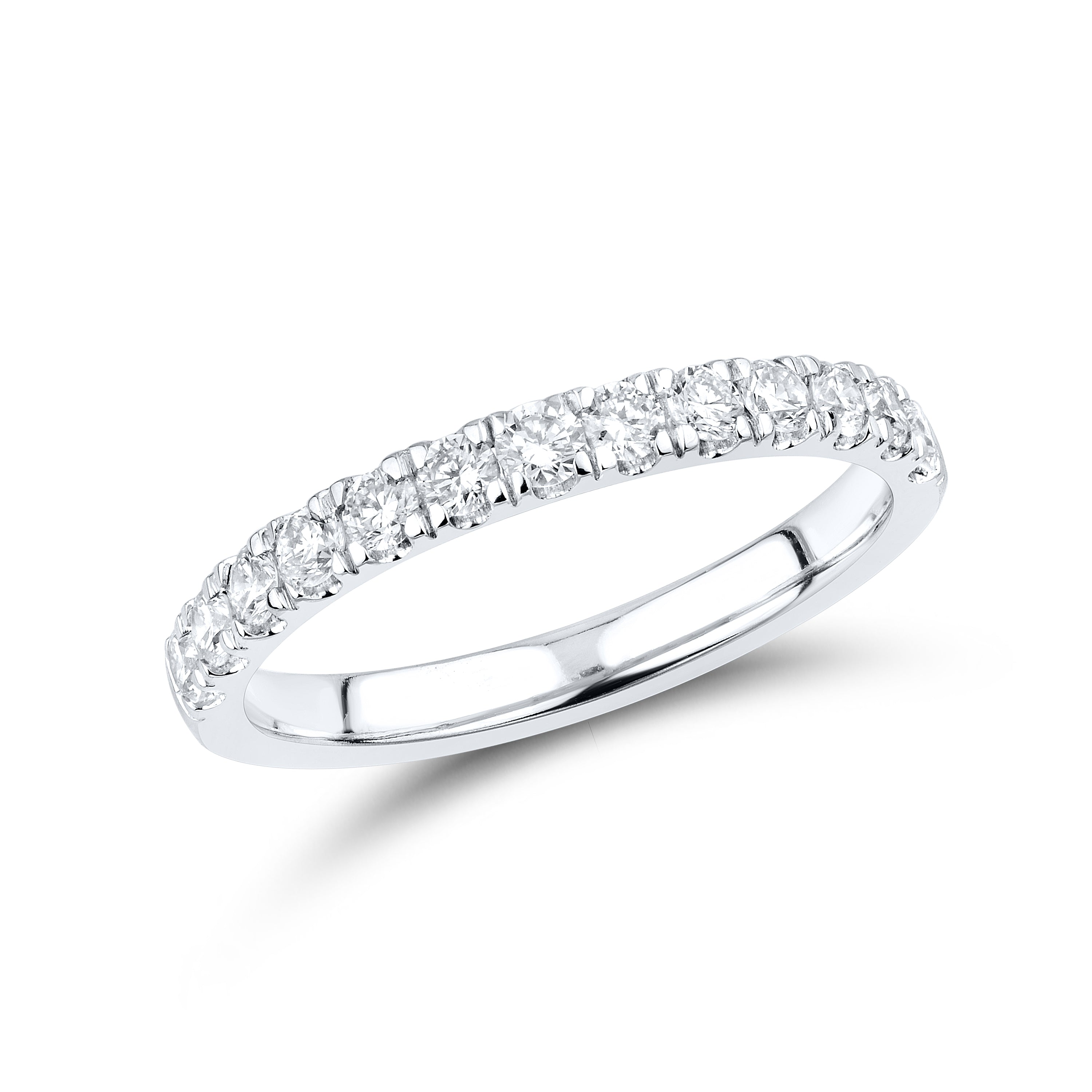 14KT WHITE GOLD 3 CTW LAB DIAMOND BRIDAL SET