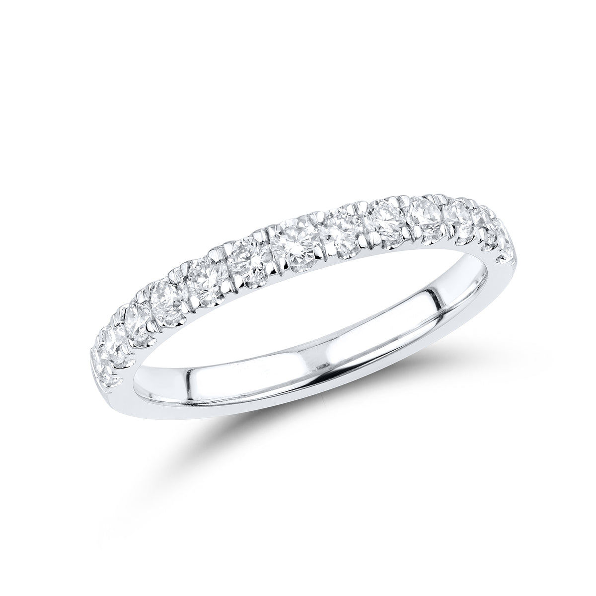 14KT WHITE GOLD 3 CTW LAB DIAMOND BRIDAL SET