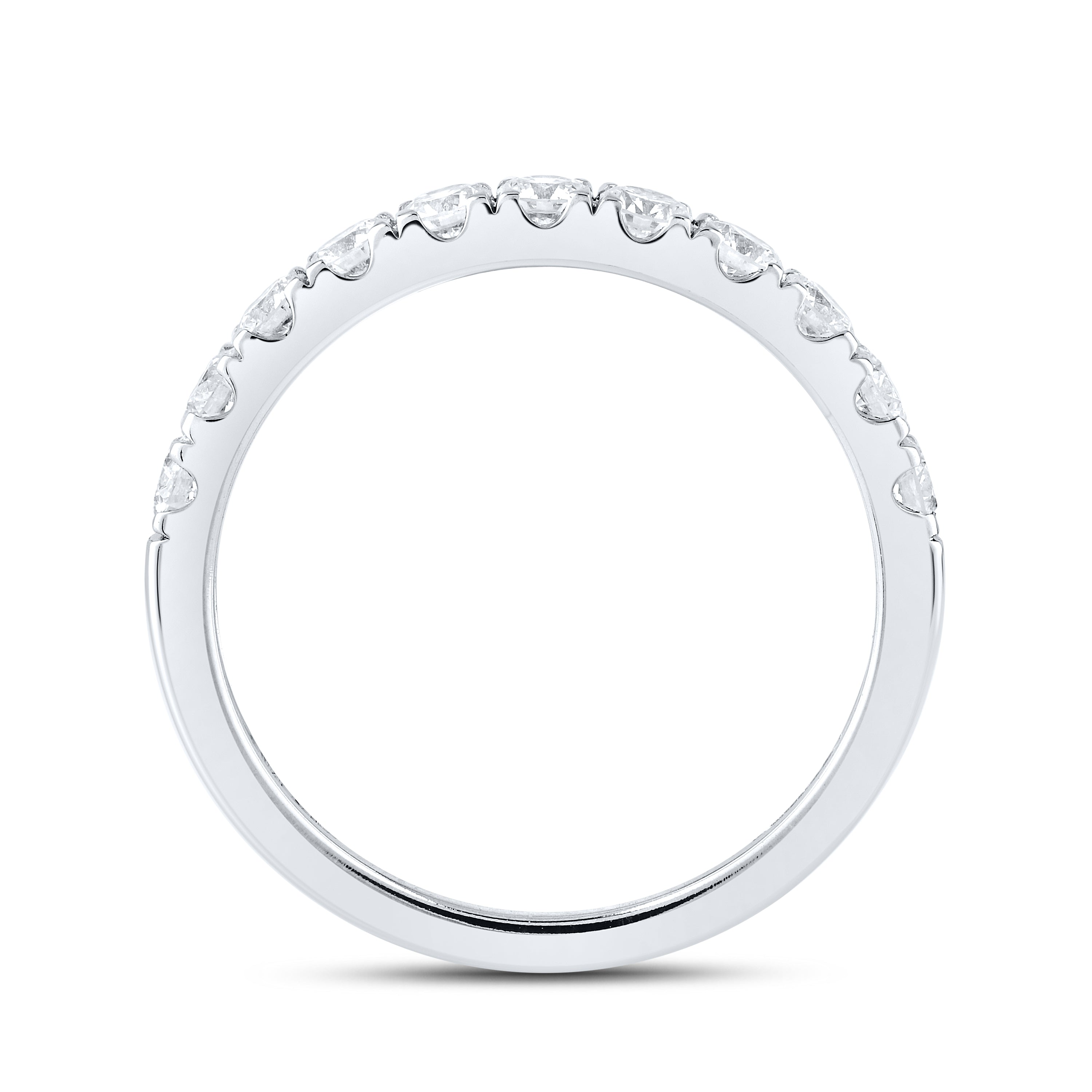 14KT WHITE GOLD 5.02 CTW LAB DIAMOND EMERALD SHAPE BRIDAL SET