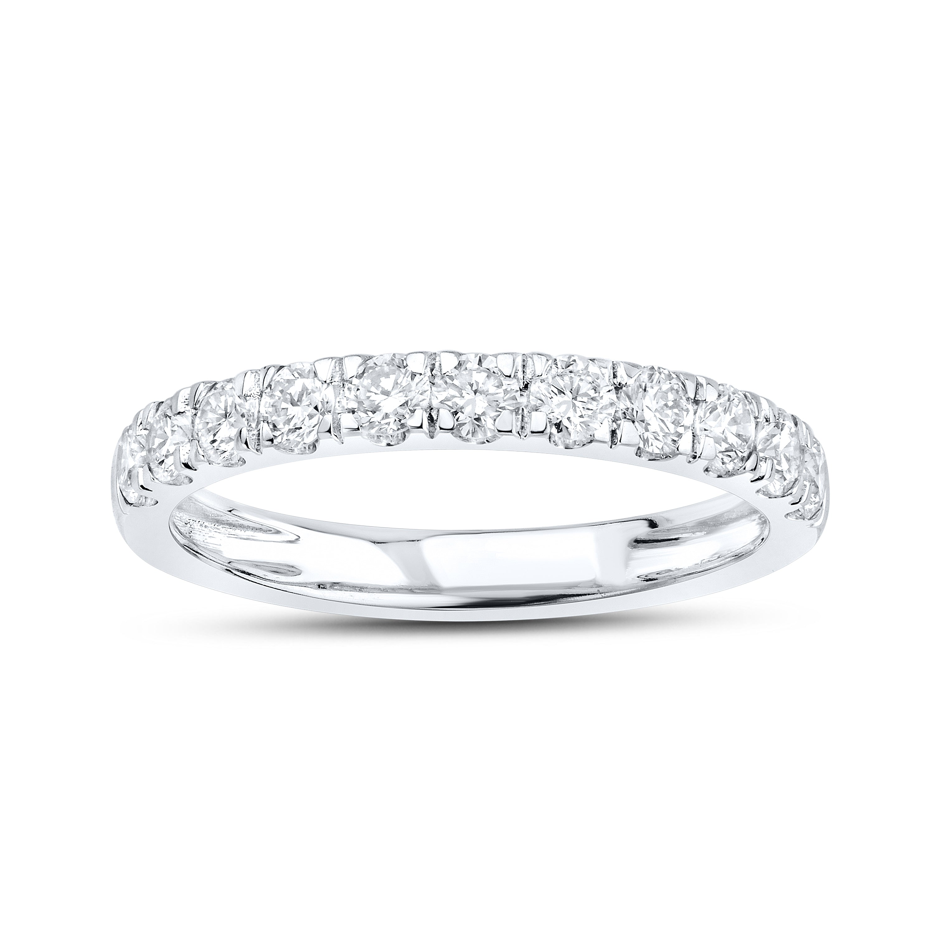 14KT WHITE GOLD 5.02 CTW LAB DIAMOND EMERALD SHAPE BRIDAL SET