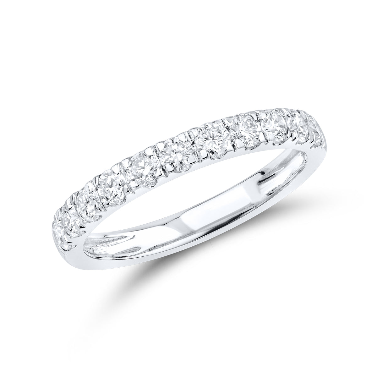 14KT WHITE GOLD 5.02 CTW LAB DIAMOND EMERALD SHAPE BRIDAL SET