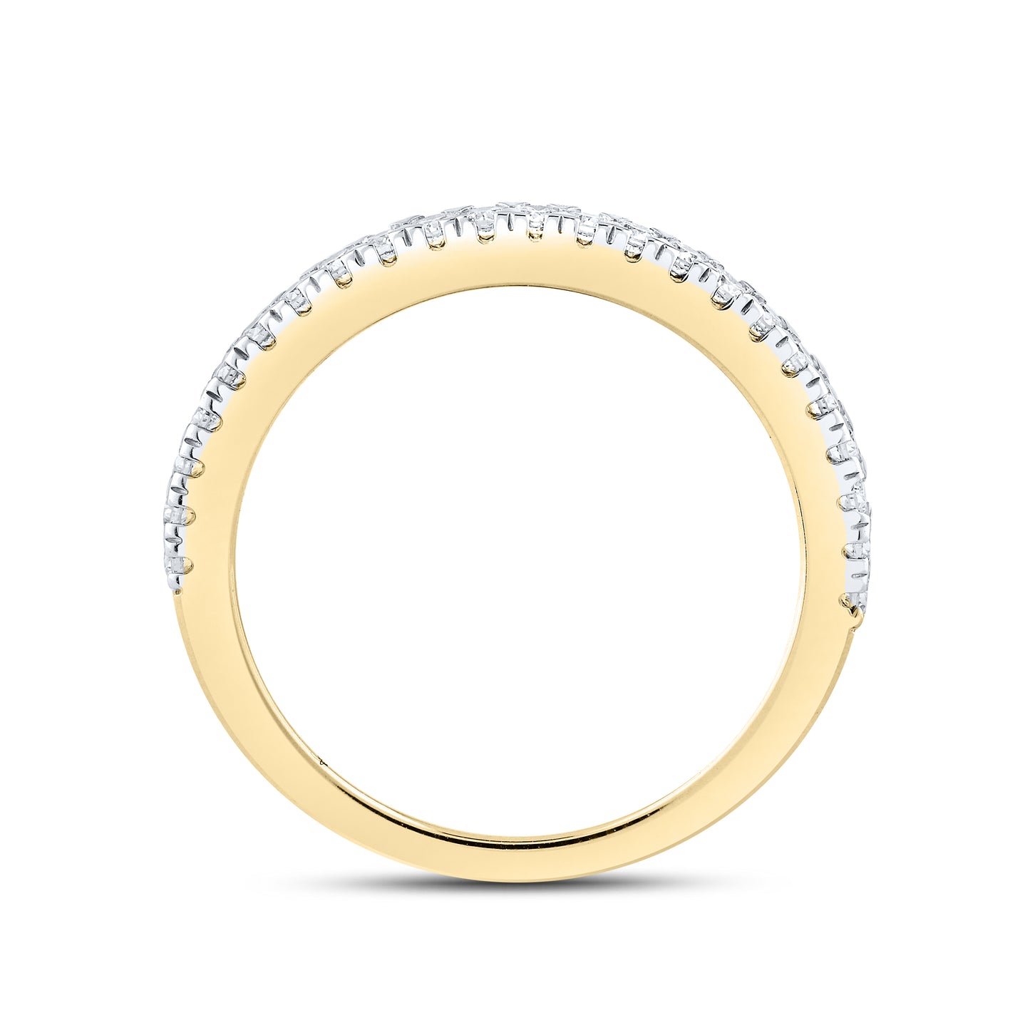 14KT YELLOW GOLD 5 CTW LAB DIAMOND BRIDAL SET