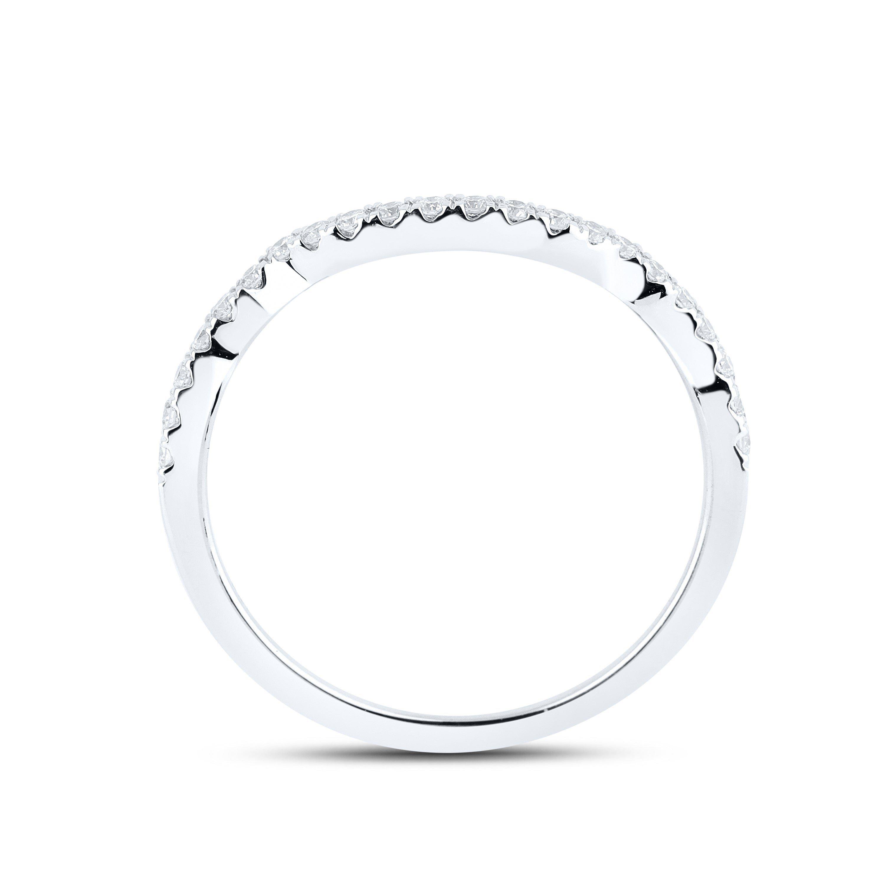 10kt White Gold 1.02 CTW Lab Diamond Bridal Ring Set