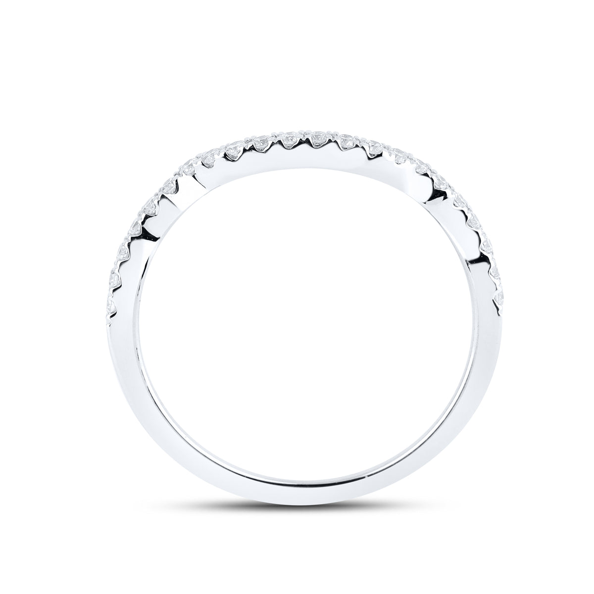 10kt White Gold 1.02 CTW Lab Diamond Bridal Ring Set