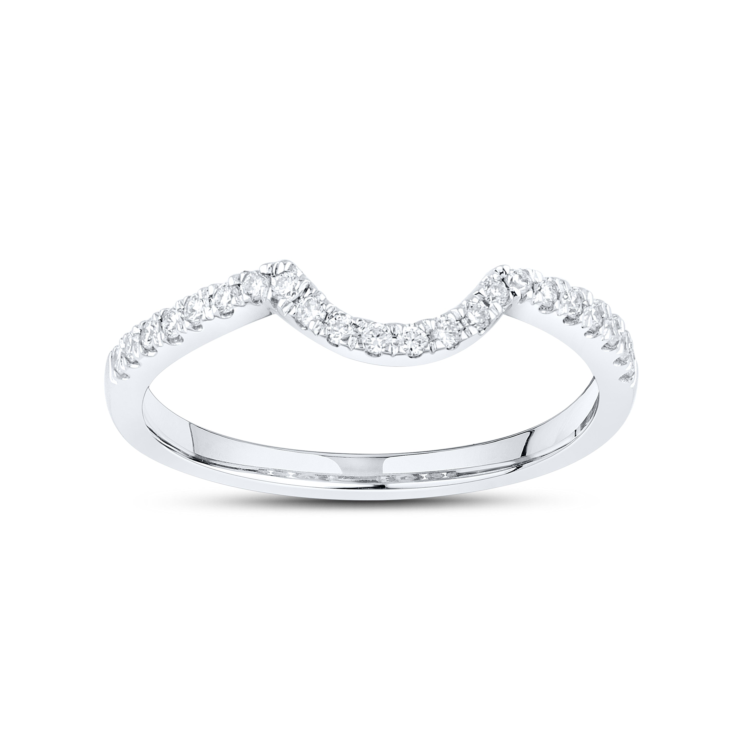 10kt White Gold 0.97 CTW Lab Diamond Bridal Ring Set