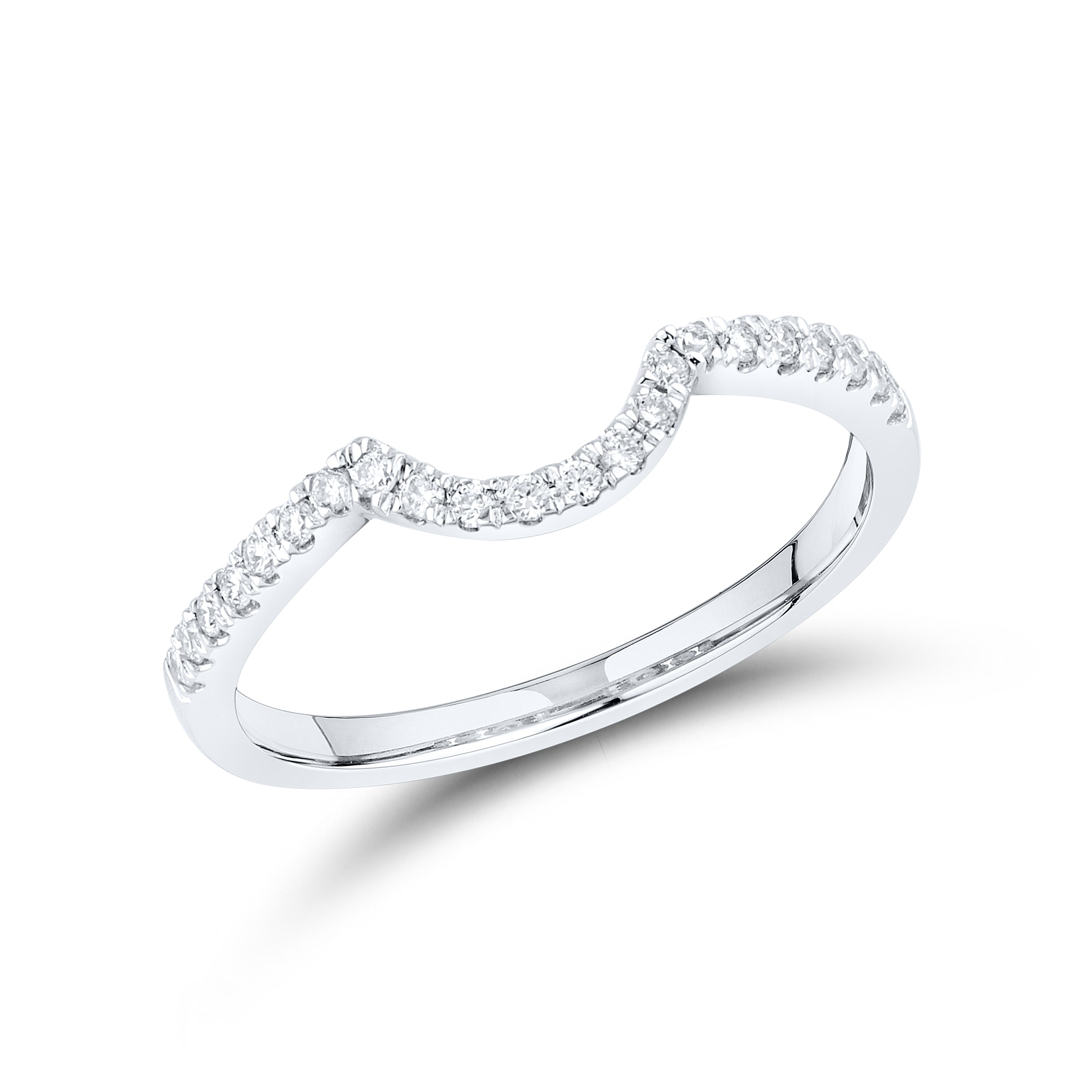 10kt White Gold 0.97 CTW Lab Diamond Bridal Ring Set