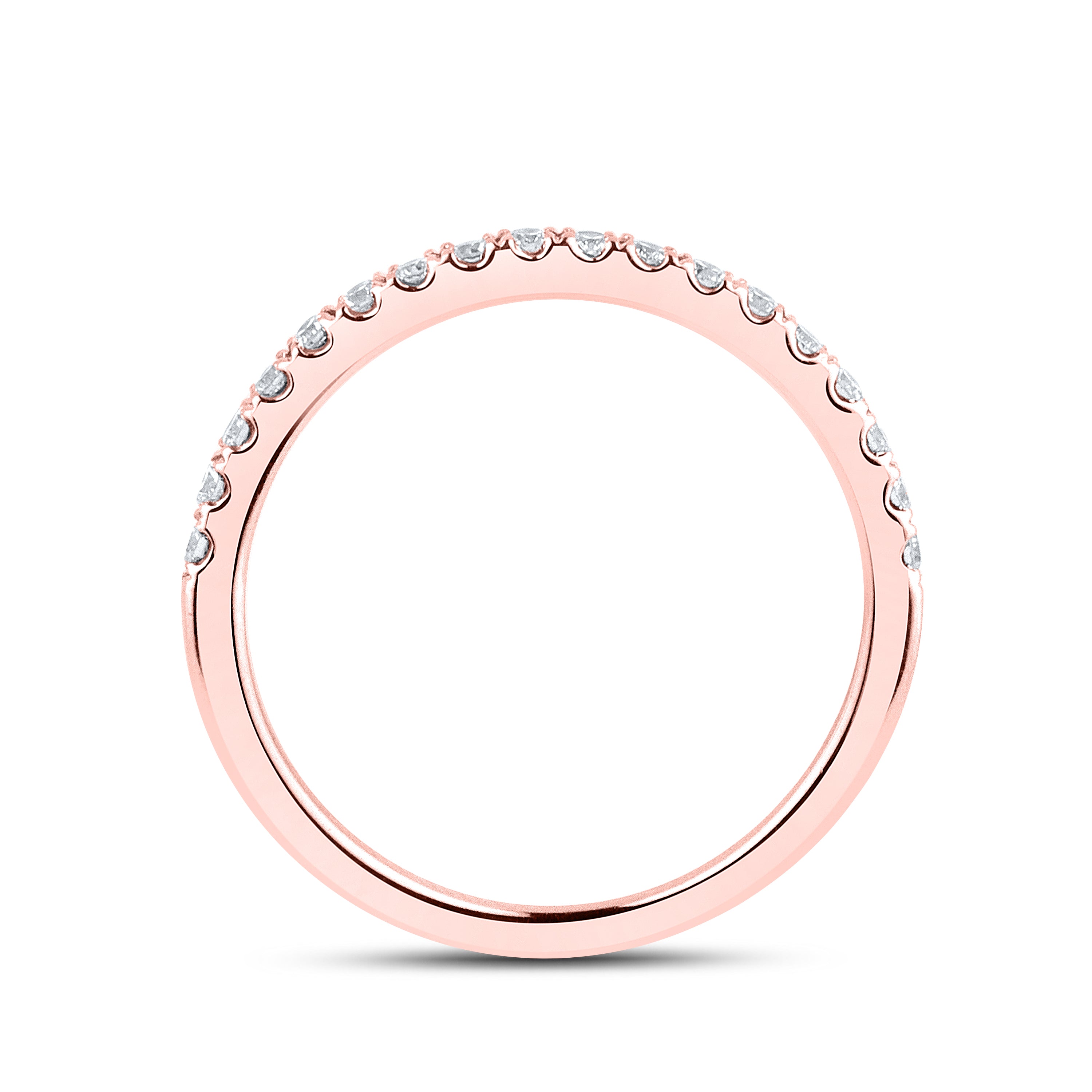 14KT ROSE GOLD 1 CTW PEAR SHAPE LAB DIAMOND BRIDAL RING SET