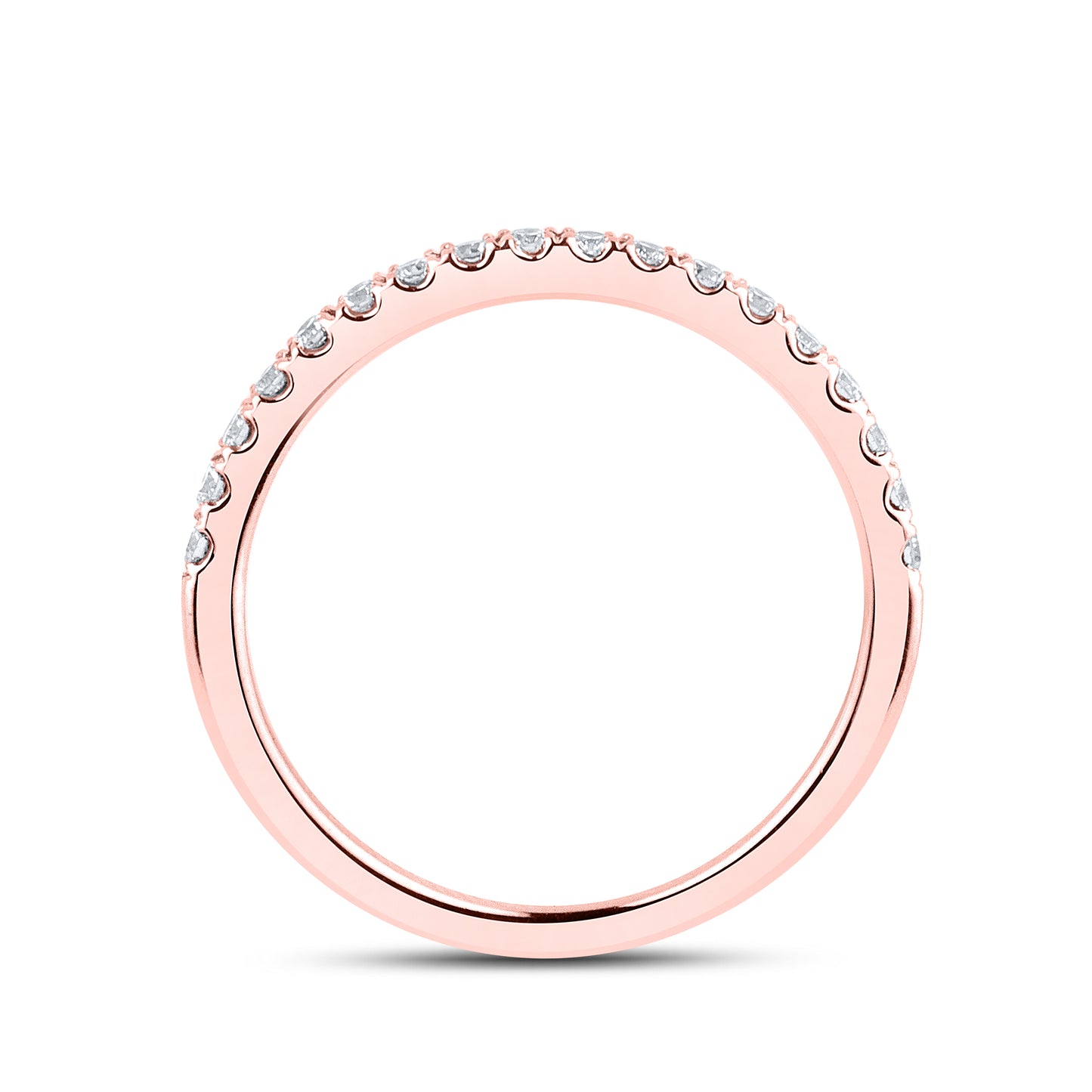14KT ROSE GOLD 1 CTW PEAR SHAPE LAB DIAMOND BRIDAL RING SET