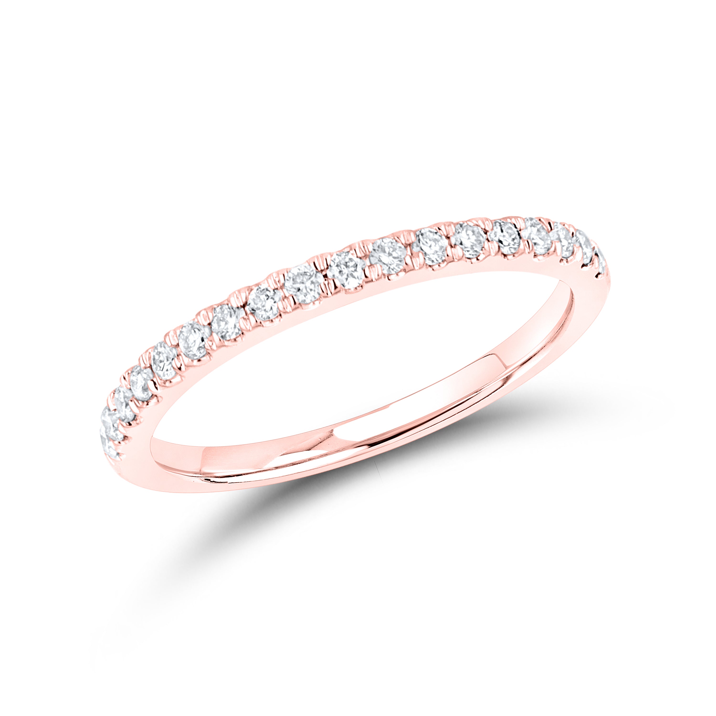 14KT ROSE GOLD 1 CTW PEAR SHAPE LAB DIAMOND BRIDAL RING SET