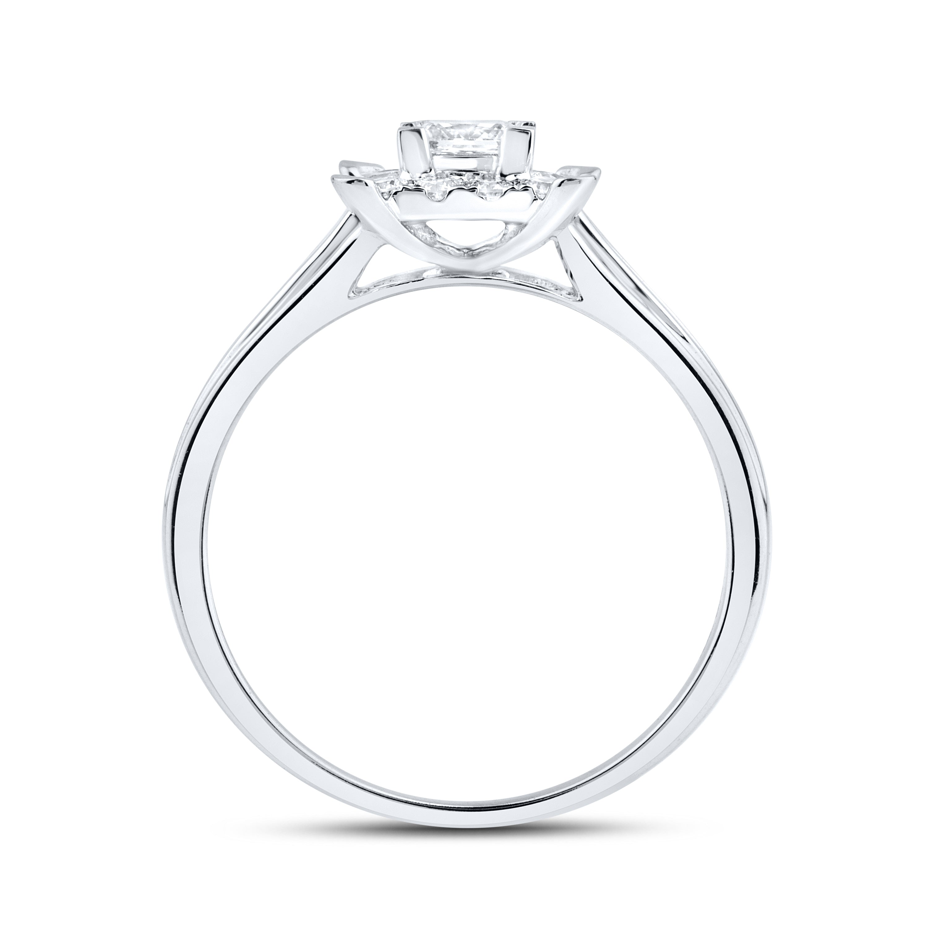 14kt White Gold 0.90 CTW  Lab Diamond Bridal Ring Set