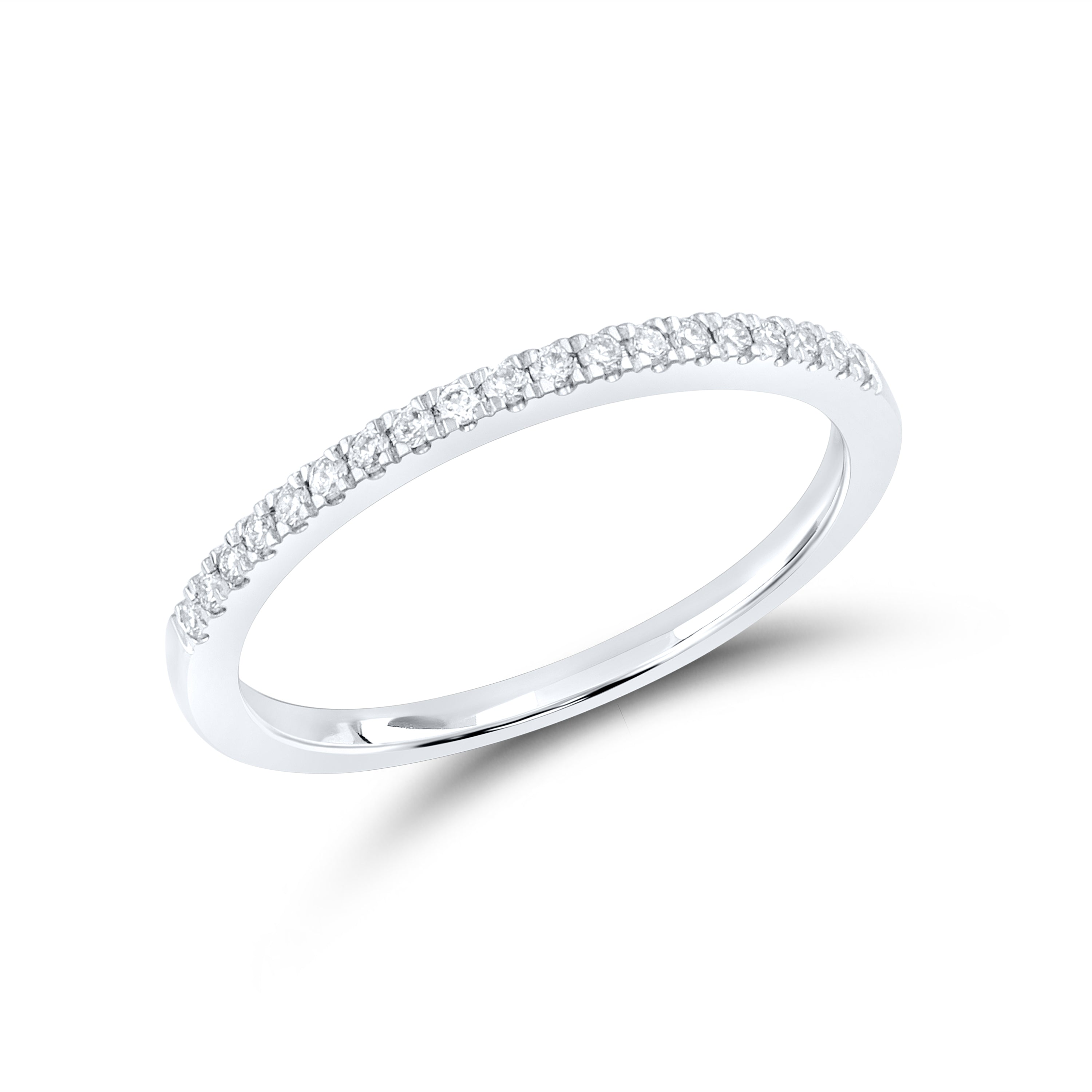 10KT WHITE GOLD 0.80 CTW LAB DIAMOND BRIDAL SET