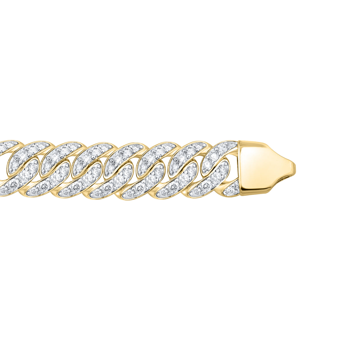 14kt Yellow Gold 9.50 CTW Lab Diamond Bracelet